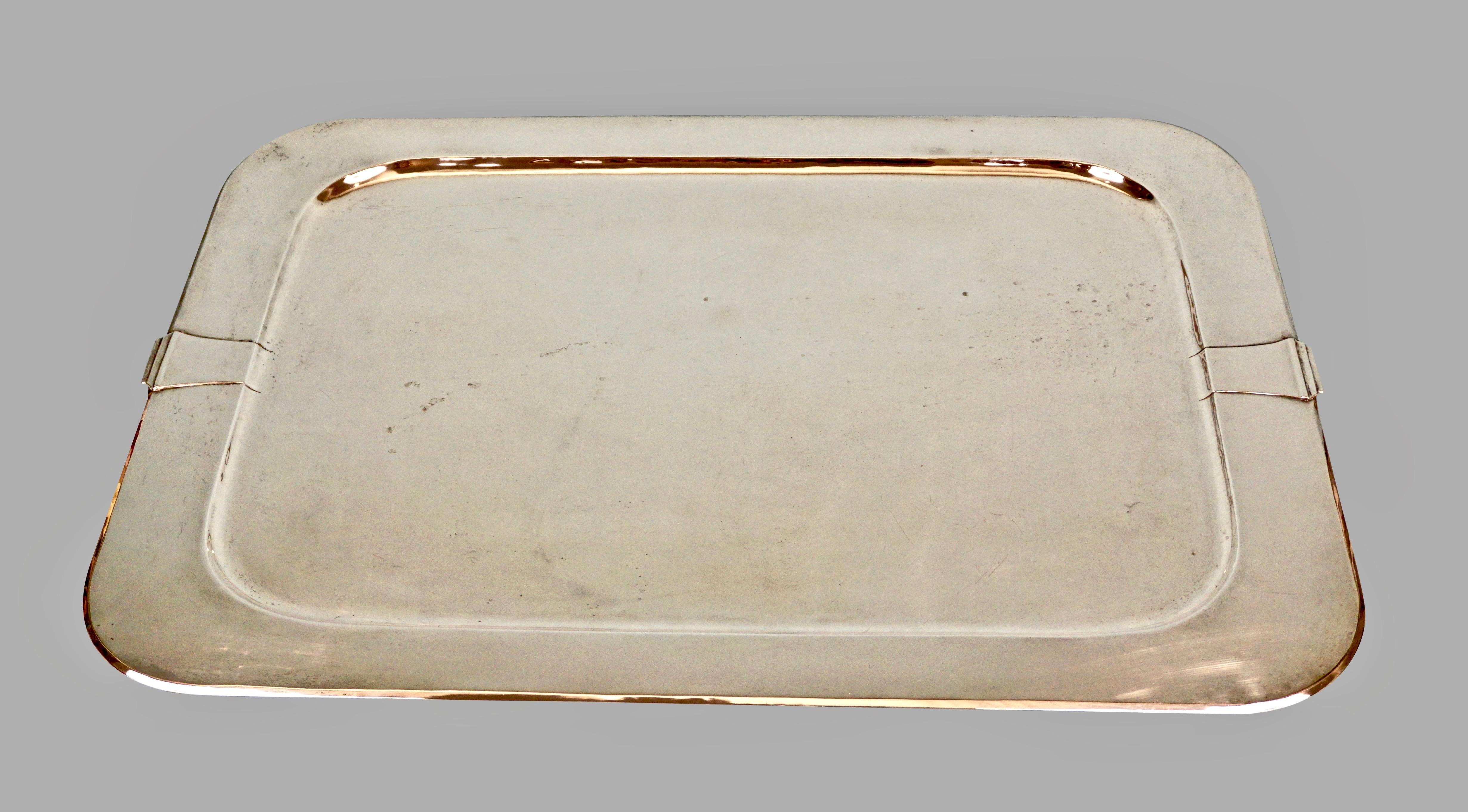 Sterling Silver Tray Stamped on Verso 