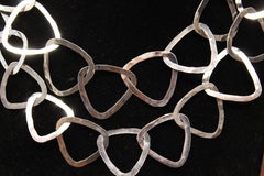 Sterling Silver, Triangle, Necklace, Handmade, Italy