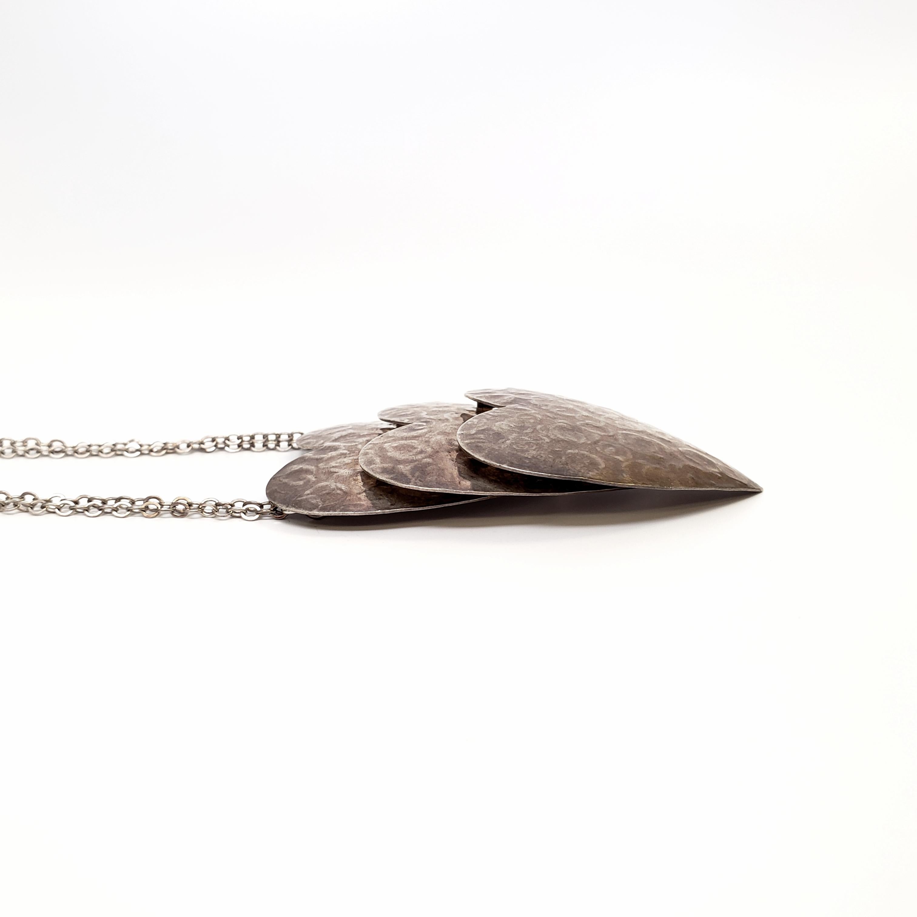 Sterling Silver Triple Heart Necklace 1