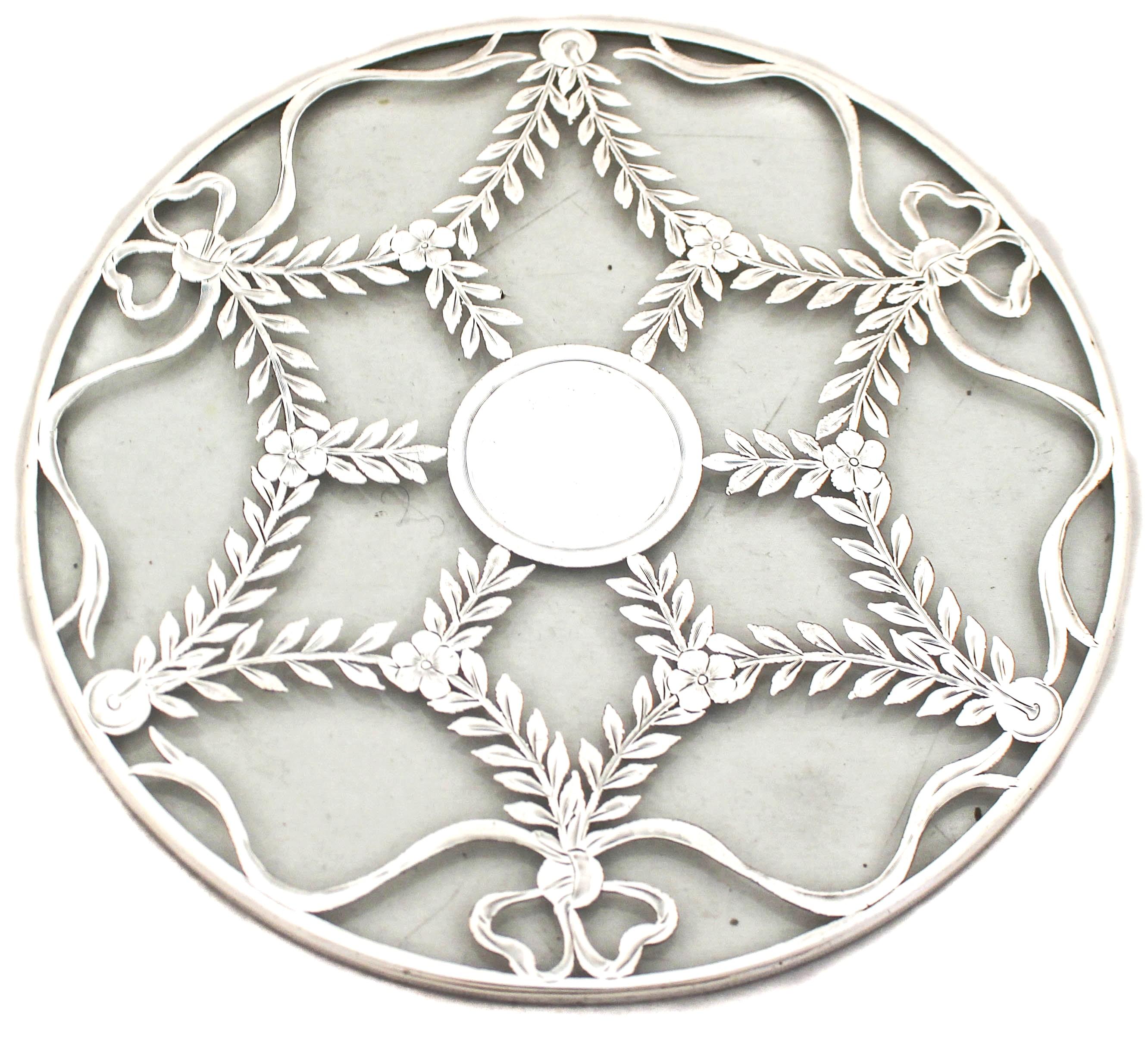 Mid-20th Century Sterling Silver Trivet For Sale