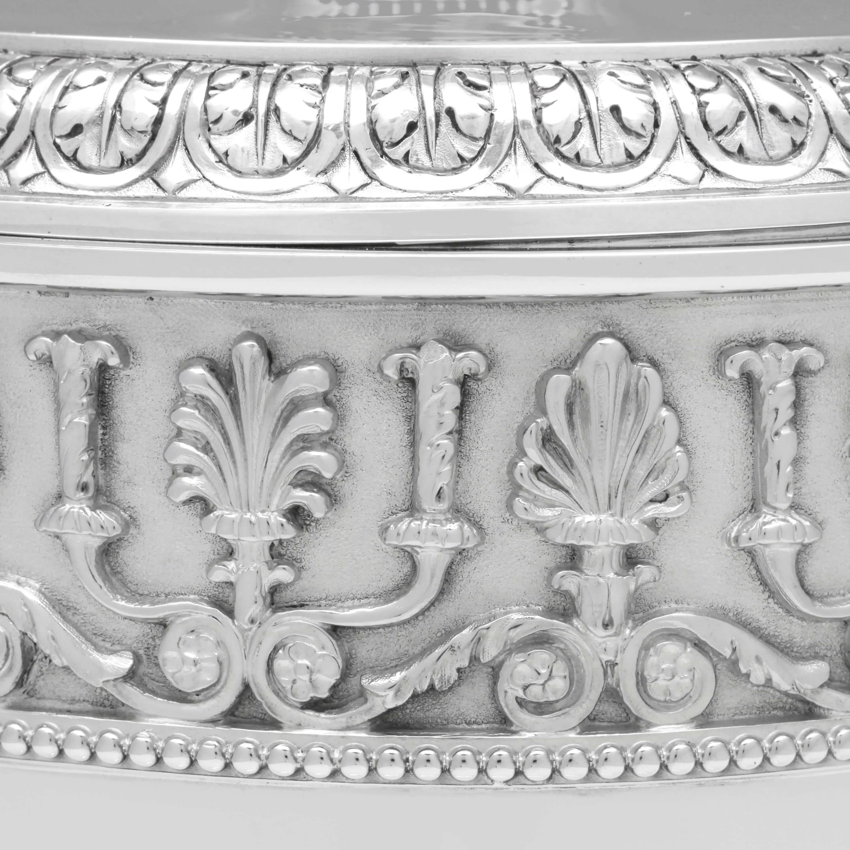 Late 19th Century Victorian Neoclassical Design Sterling Silver Trophy Hallmarked London, 1872