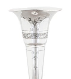 Sterling Silver Trumpet Vase