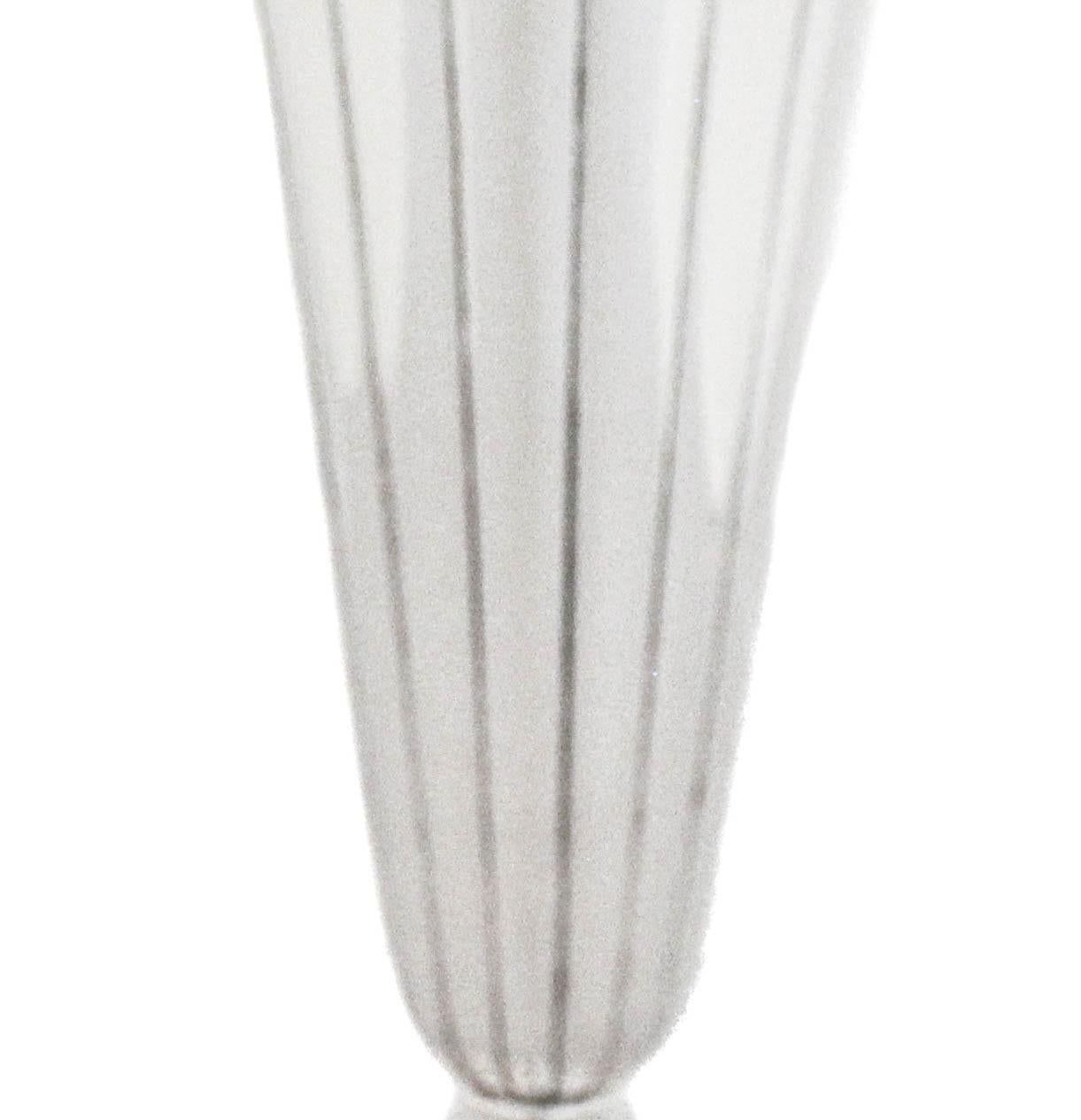 trumpet vase silver