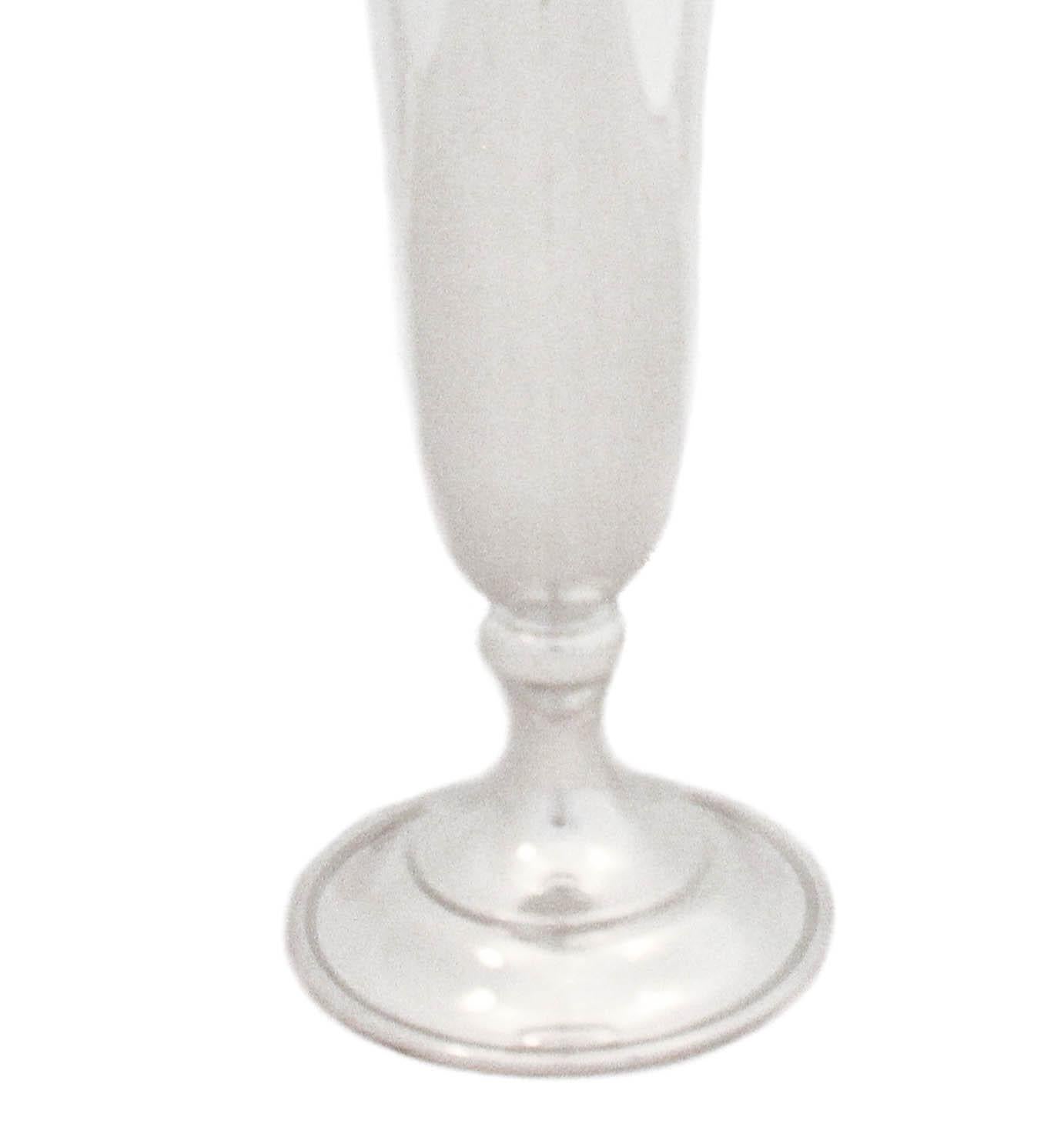Early 20th Century Sterling Silver Trumpet Vase