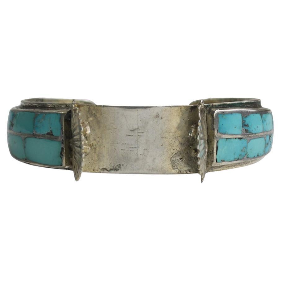 Sterling Silver Turquoise Bracelet 1.23ozt