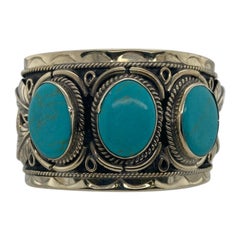 Sterling Silver Turquoise Cuff Bracelet