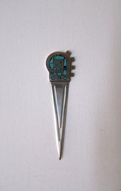 Sterling Silver Turquoise Bookmarker Letter Opener