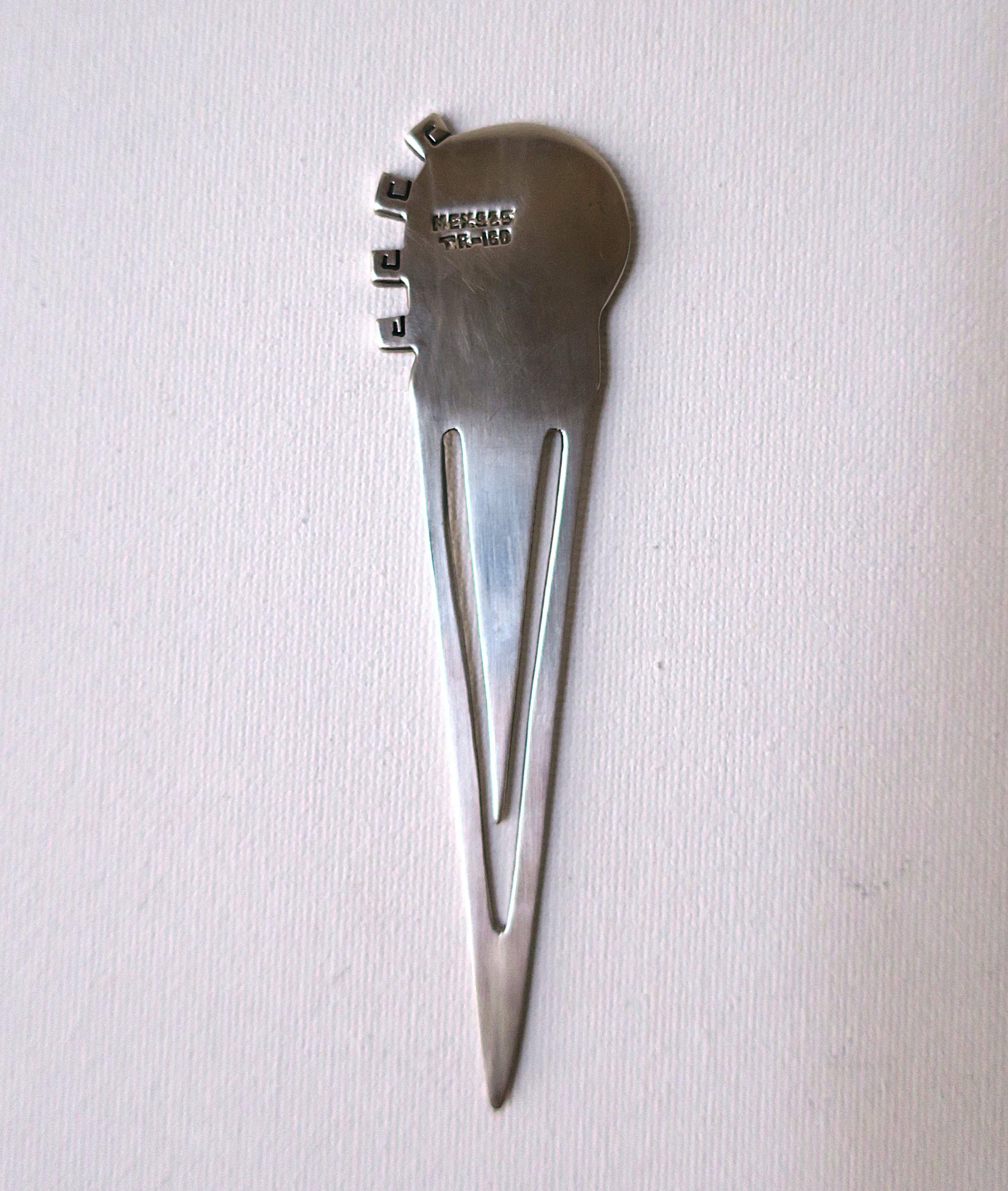 Sterling Silver Turquoise Bookmarker Letter Opener For Sale 3