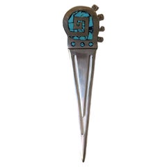 Sterling Silver Turquoise Bookmarker Letter Opener