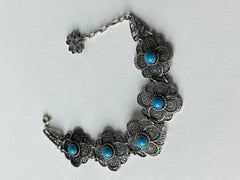 Sterling Silver Turquoise Stone Bracelet