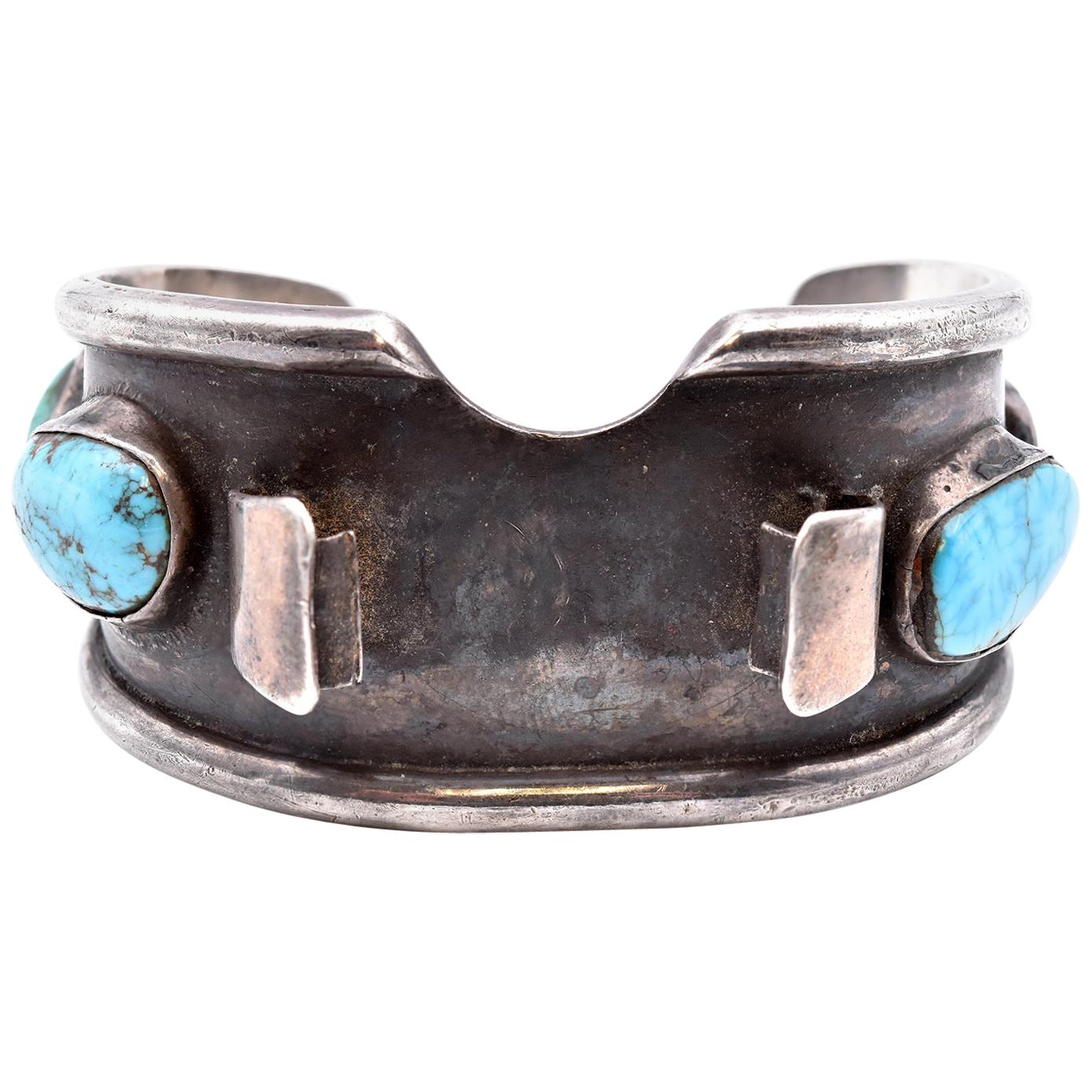 Sterling Silver Turquoise Watch Cuff