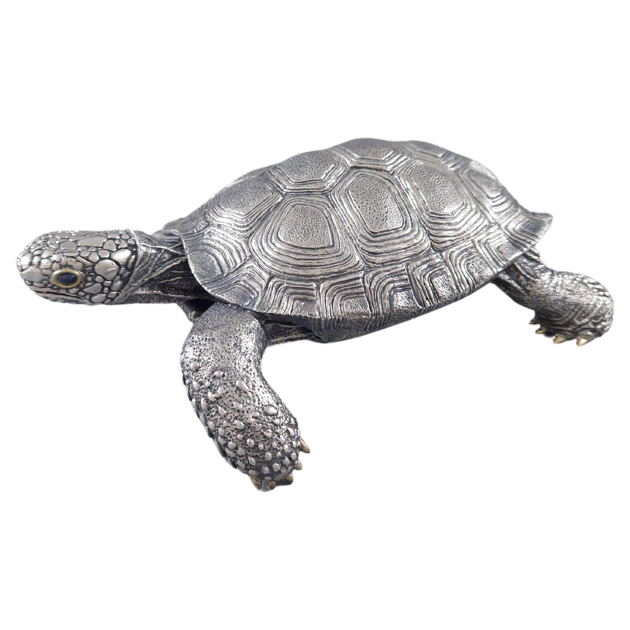 Turtle en argent sterling