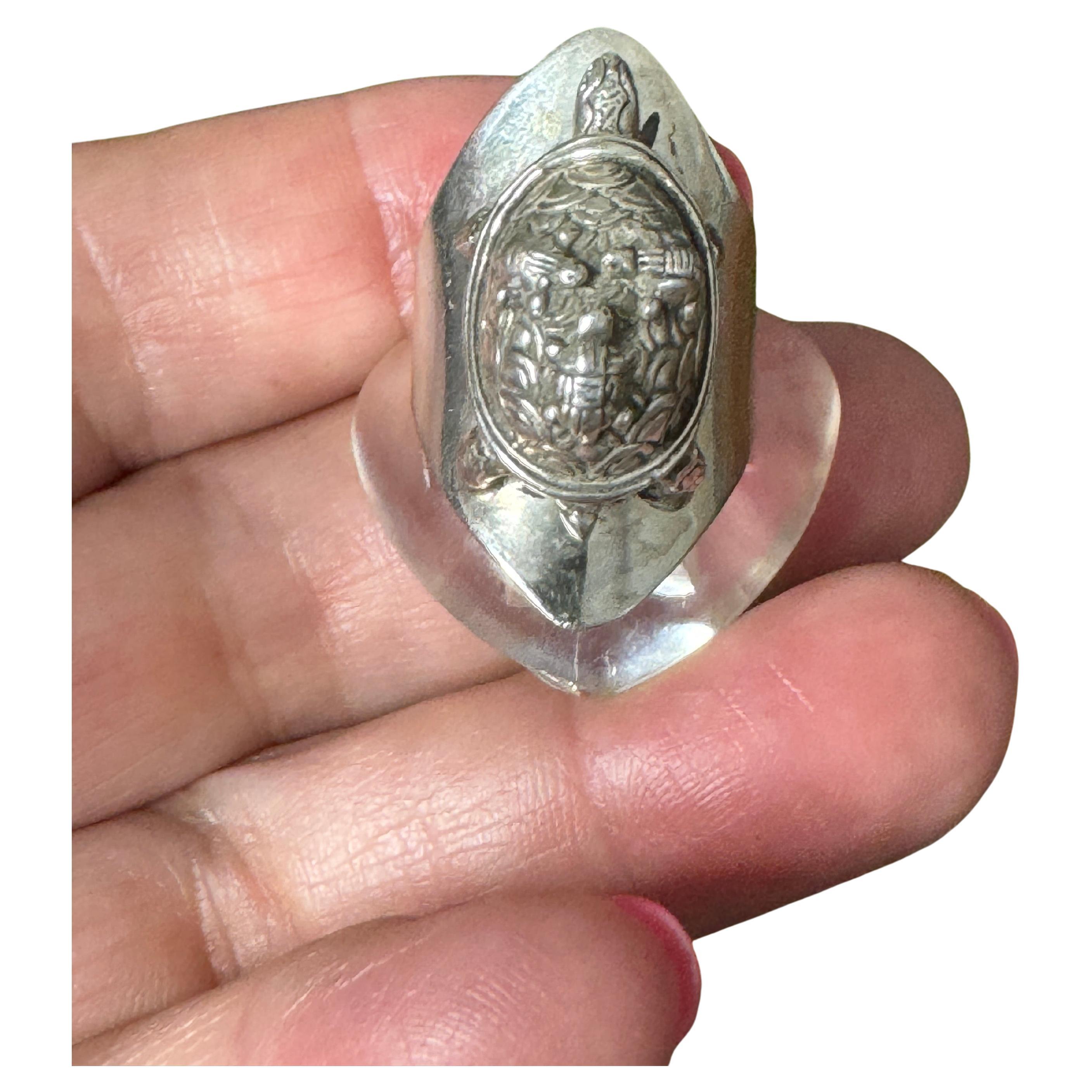 Dies ist entzückend Sterling Silber Schildkröte Ring Carol Felley  (Matching Choker Halskette, Armband sind die letzten Fotos **SEPARATE Listing ) Wir haben auch die Ohrringe, Halskette und Armband und passen diese 
Ring ist 7,25 Dies kann von einem