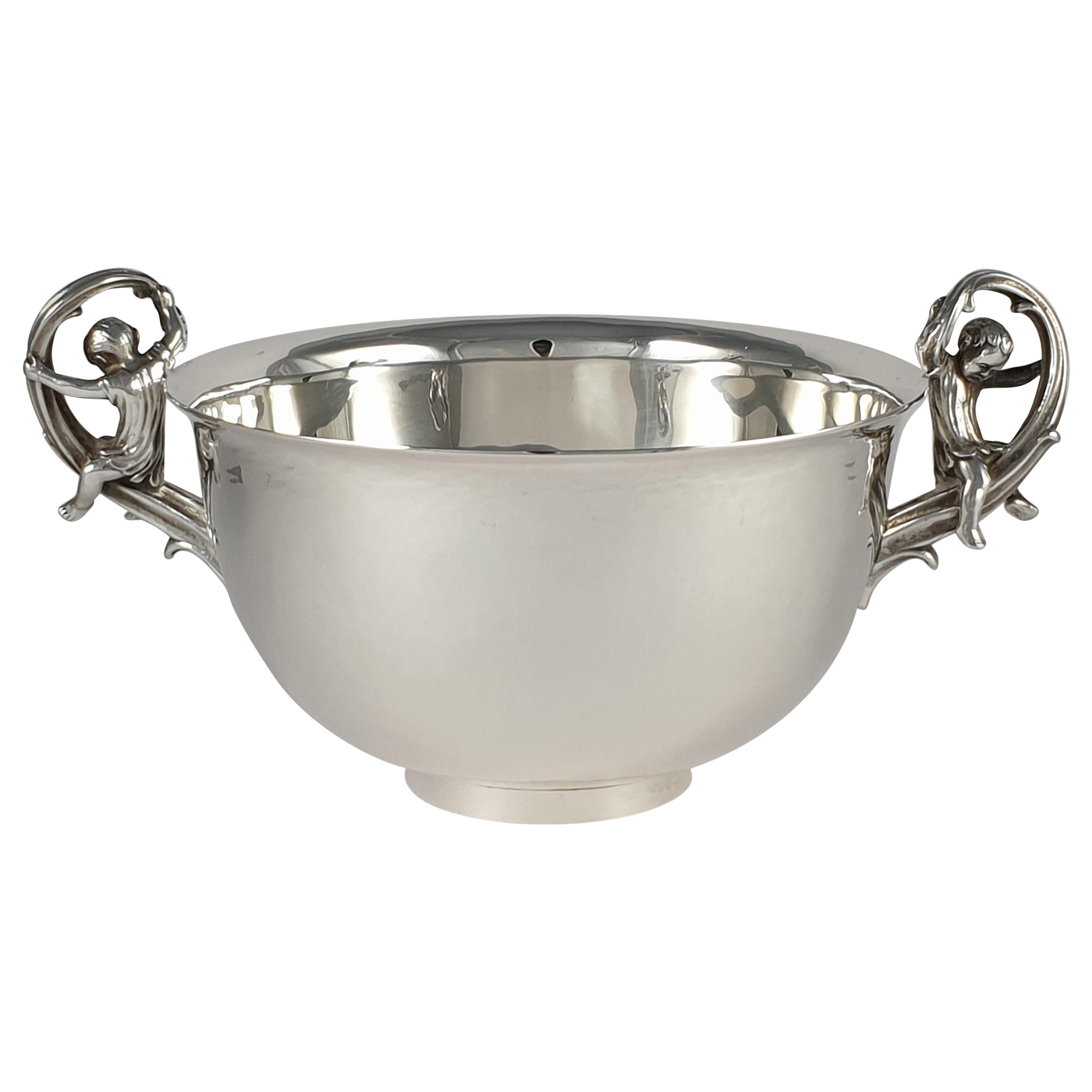 Sterling Silver Twin-Handled Bowl, Leslie G. Durbin, London, 1982