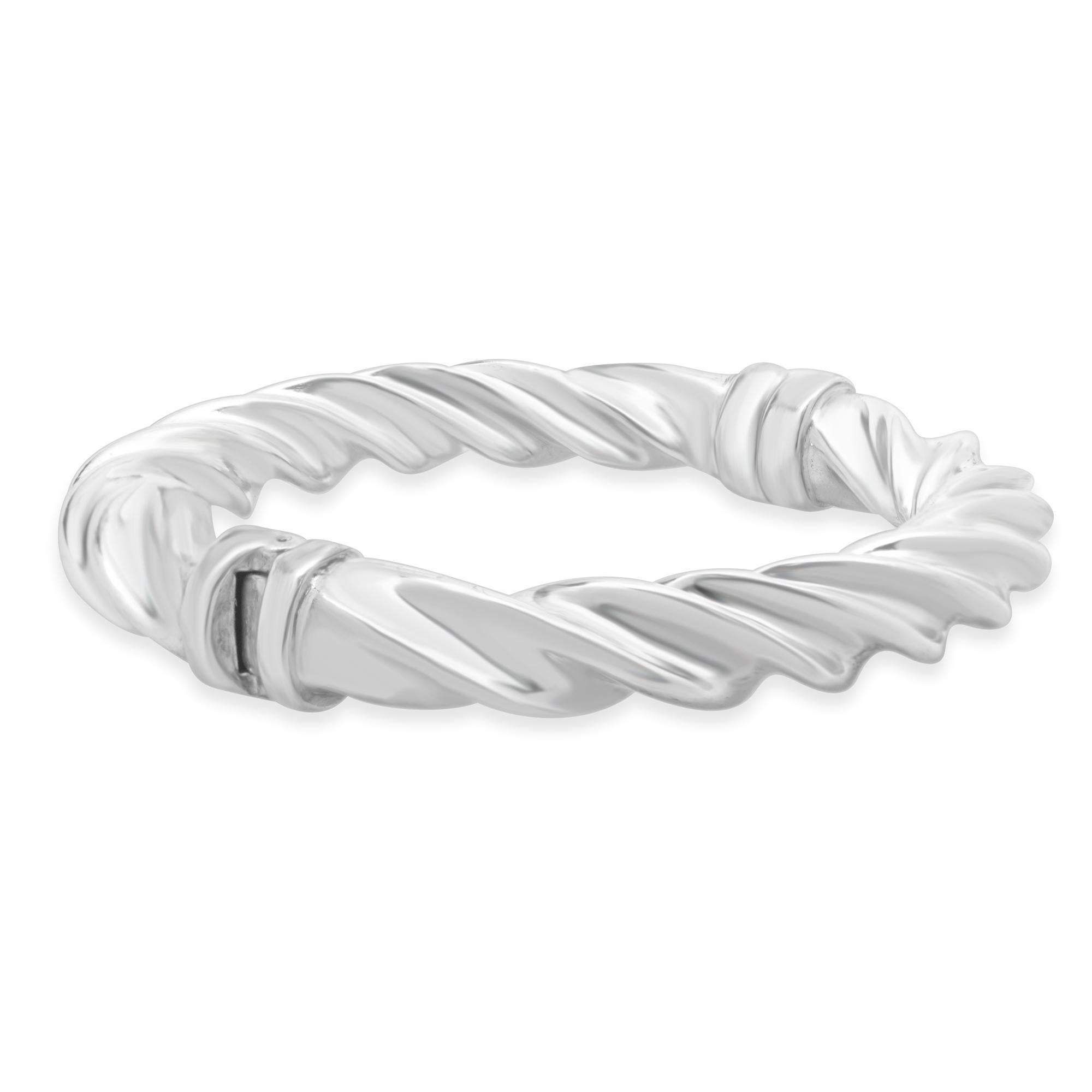 Bracciale Twist Bangle in argento 925 In condizioni ottime in vendita a Scottsdale, AZ