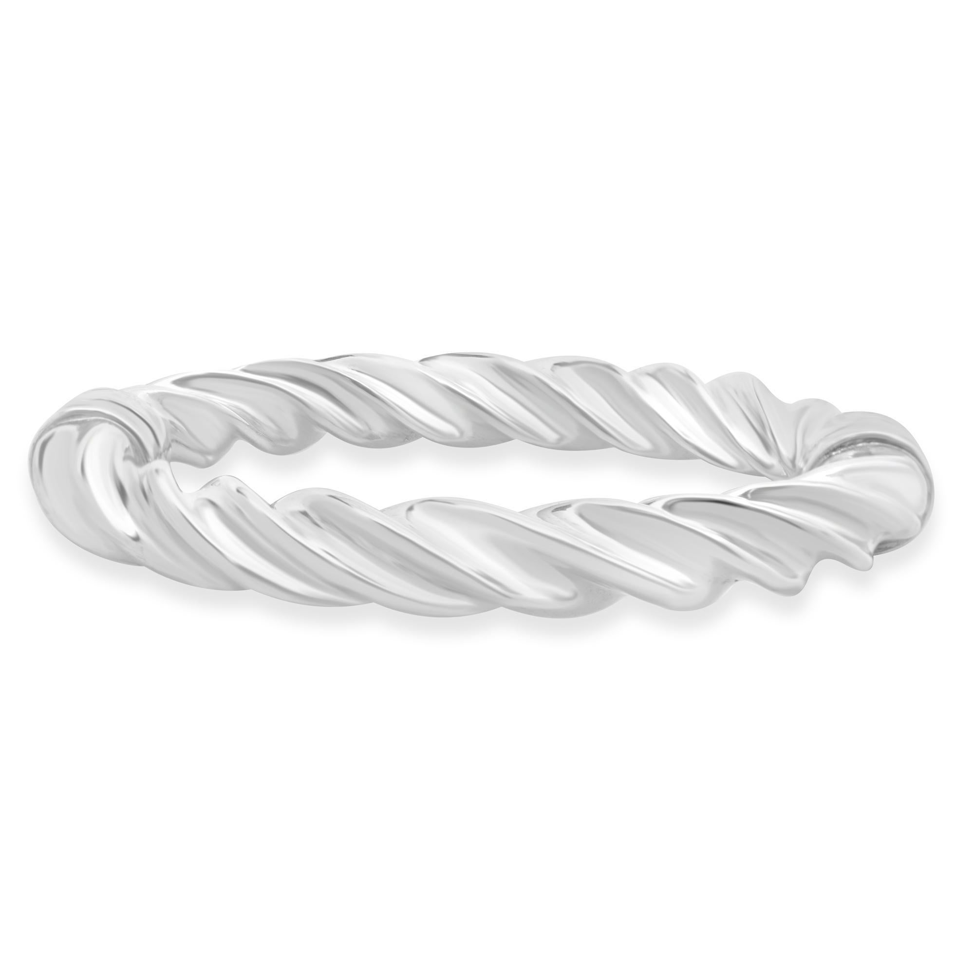 Donna Bracciale Twist Bangle in argento 925 in vendita