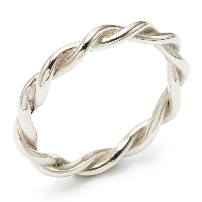 Twists - Twisted Band in Sterling Silver For Sale at 1stDibs