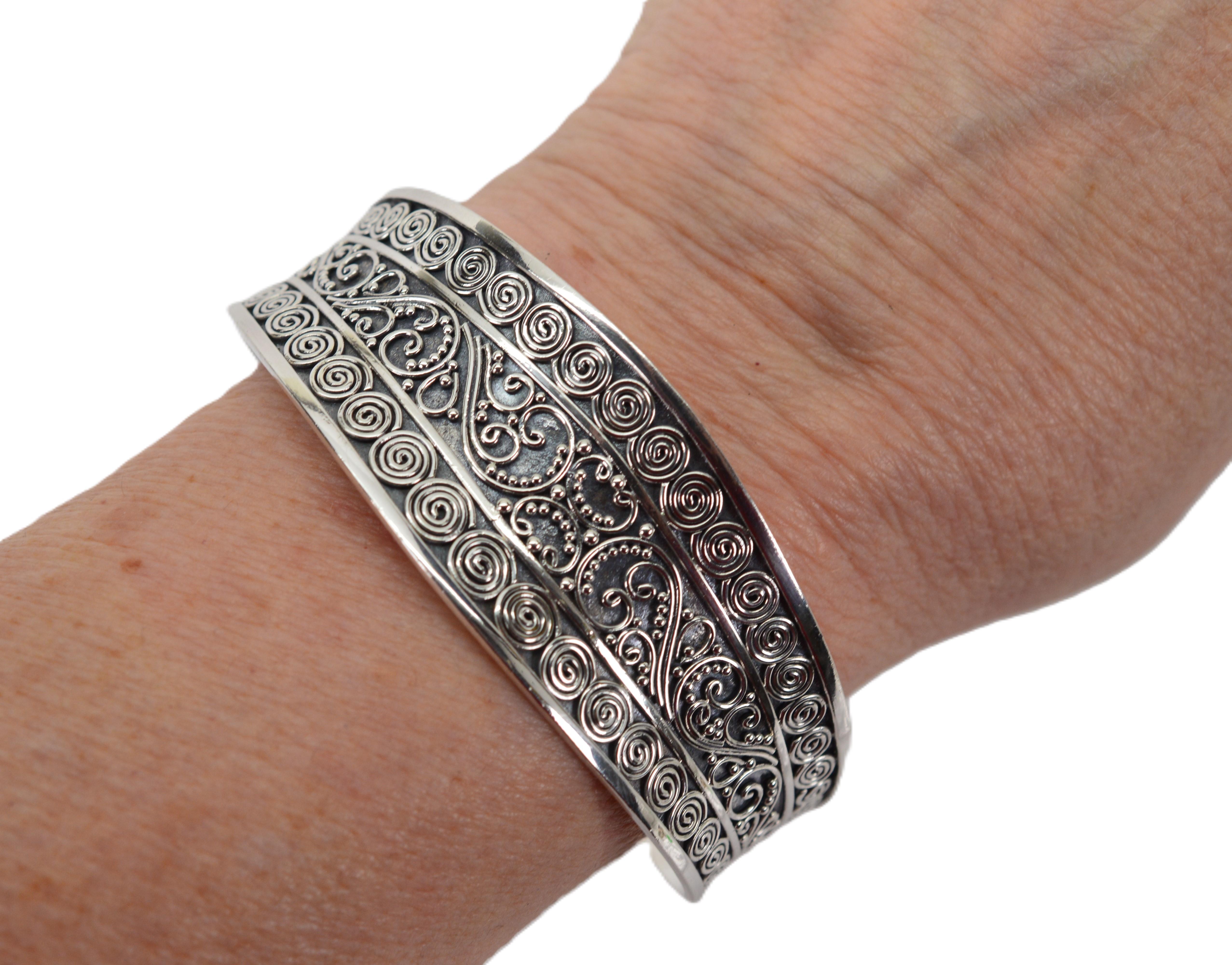 da uomo o donna Bracciale a filo ritorto in argento sterling in vendita