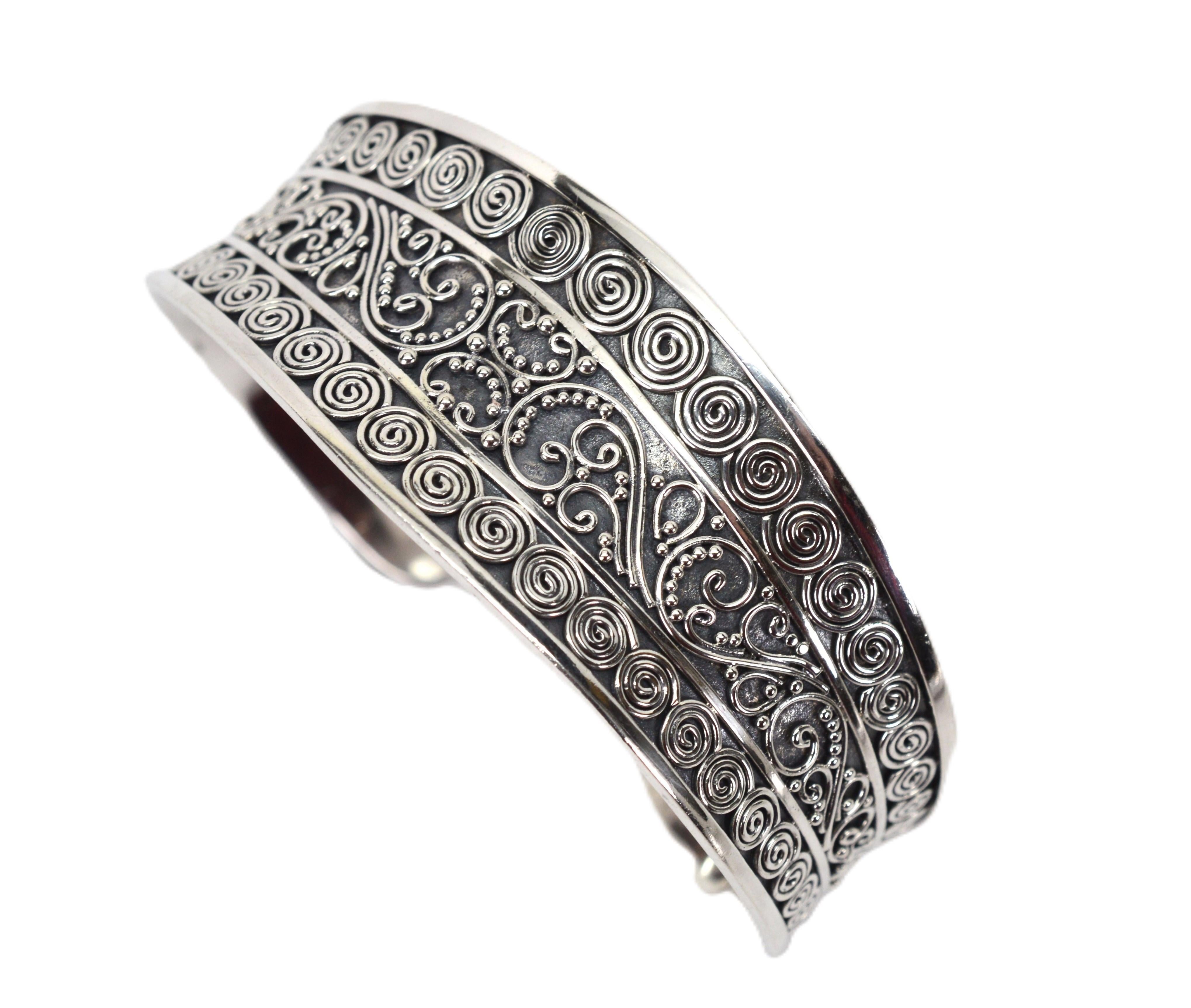 Bracciale a filo ritorto in argento sterling in vendita 2
