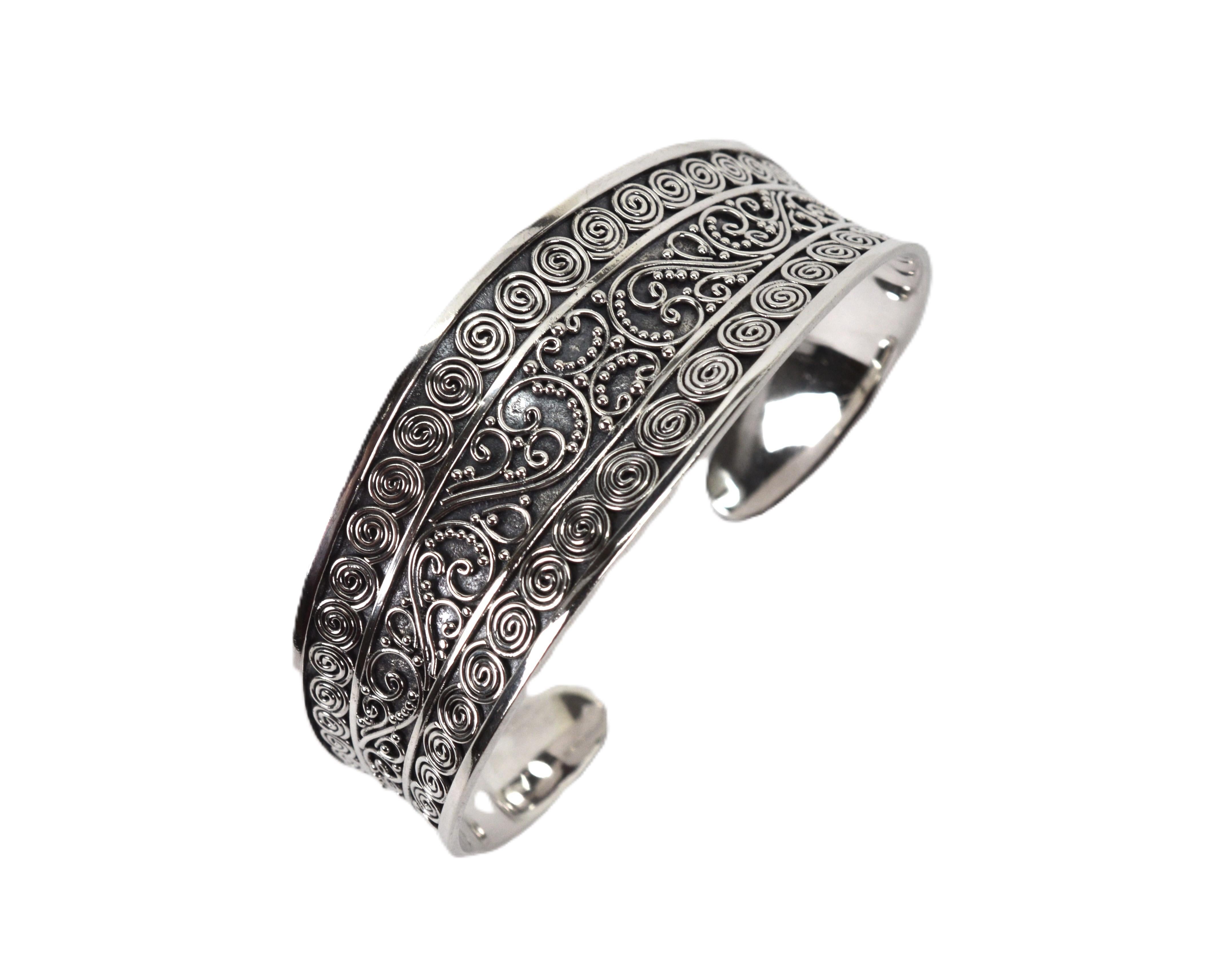 Bracciale a filo ritorto in argento sterling in vendita 3