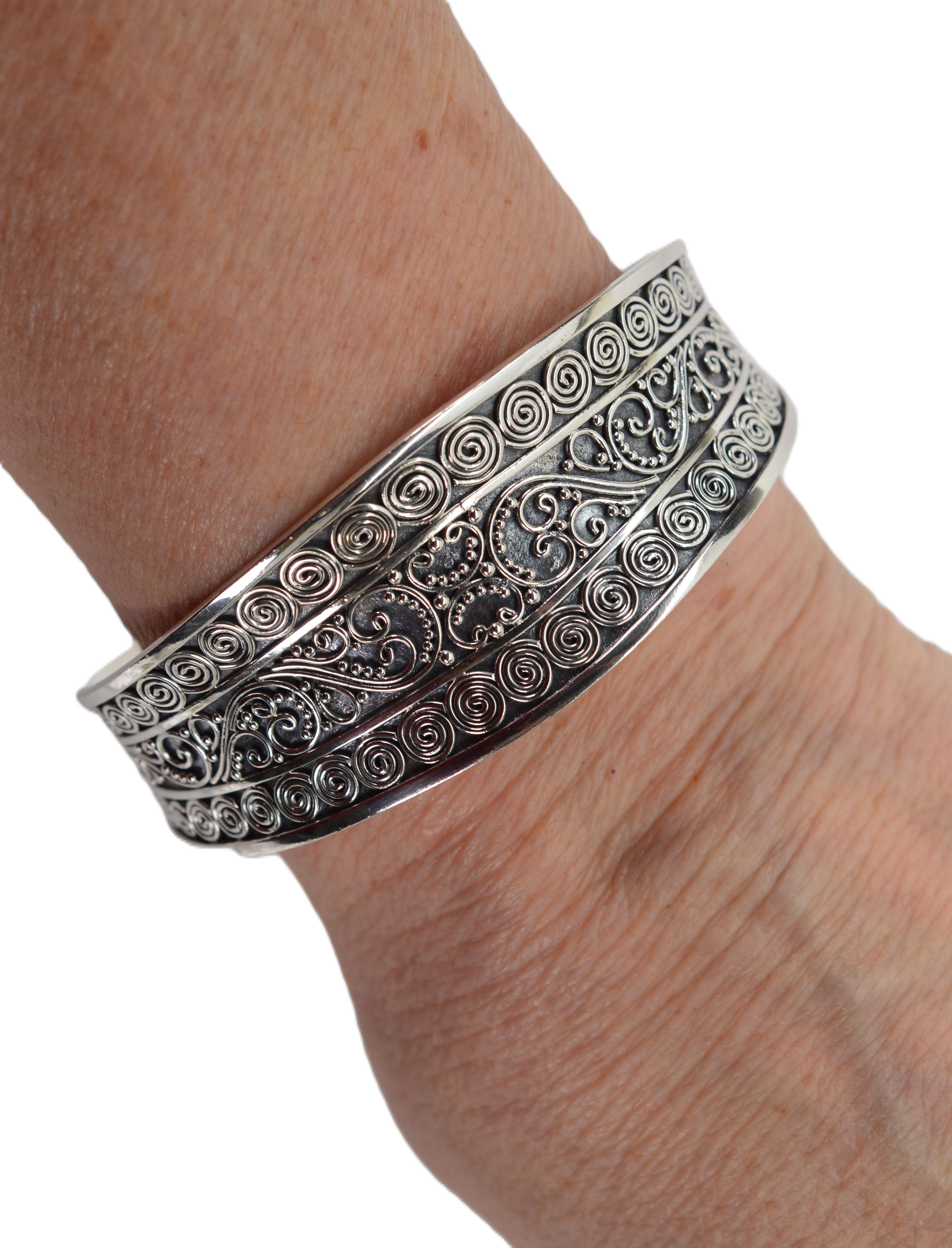 Bracciale a filo ritorto in argento sterling in vendita 4