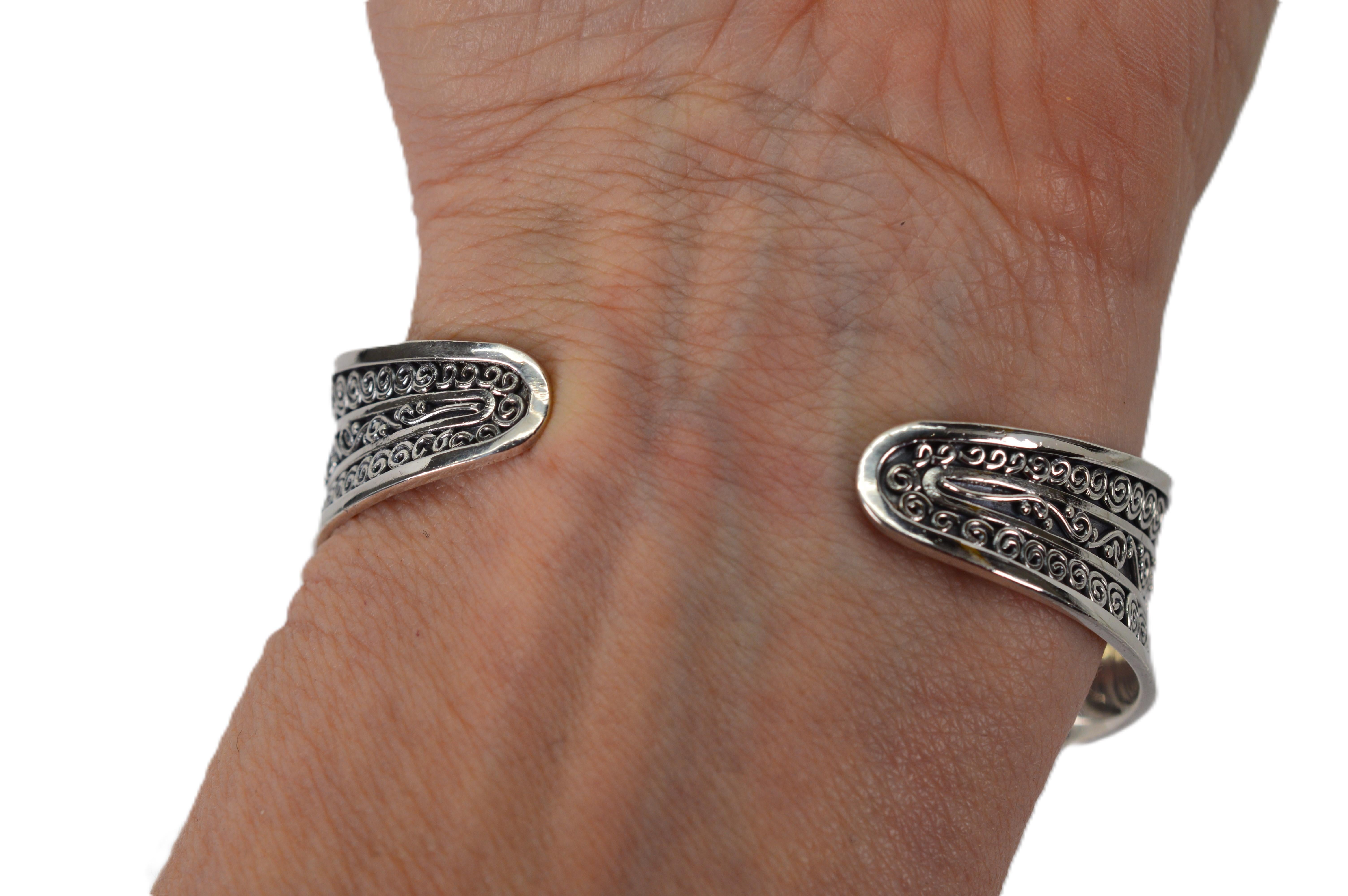 Bracciale a filo ritorto in argento sterling in vendita 5