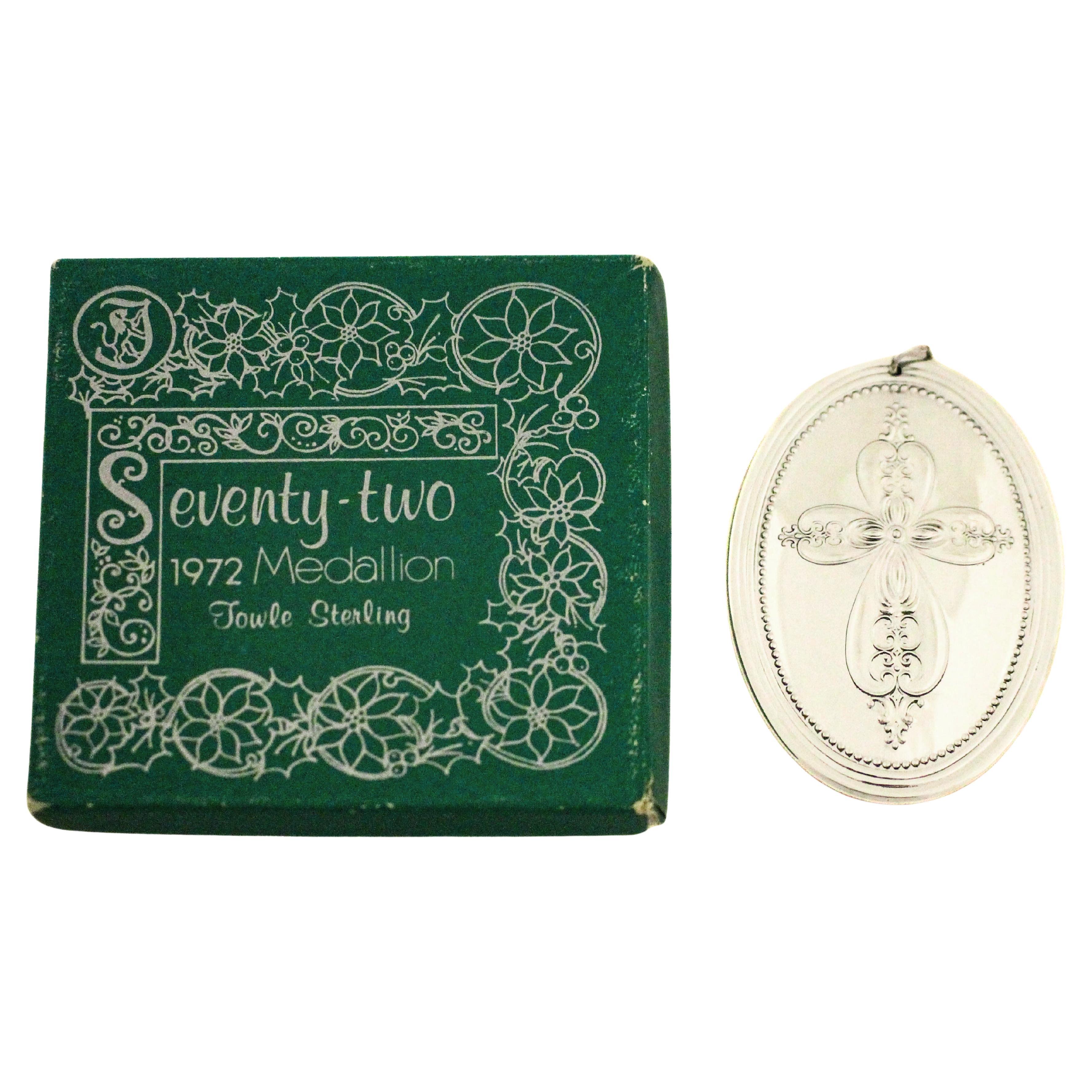 Ornamento natalizio in argento 925 "Due colombe tartaruga