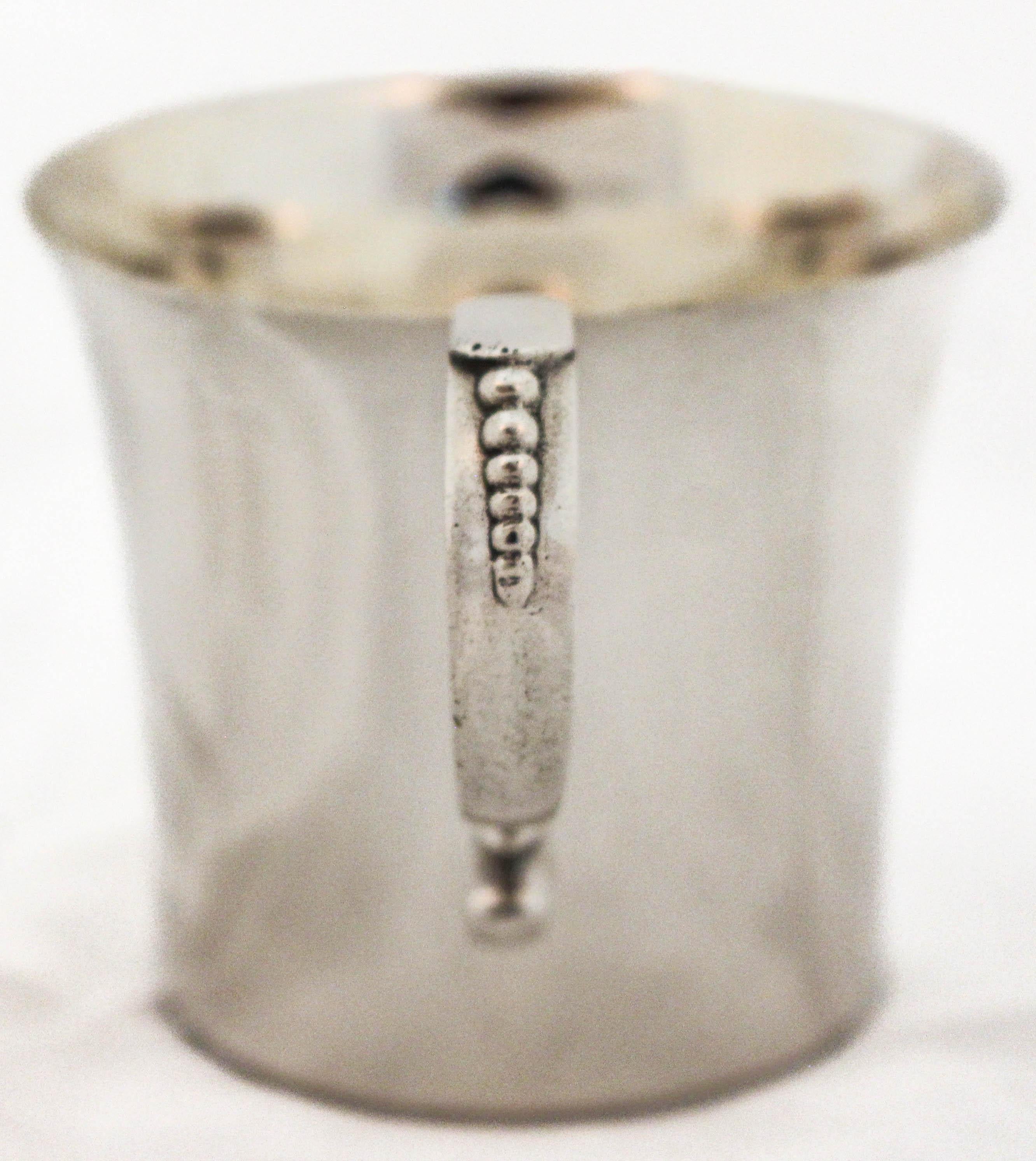 Sterling Silver (Unisex) Baby Cup In Excellent Condition In Brooklyn, NY