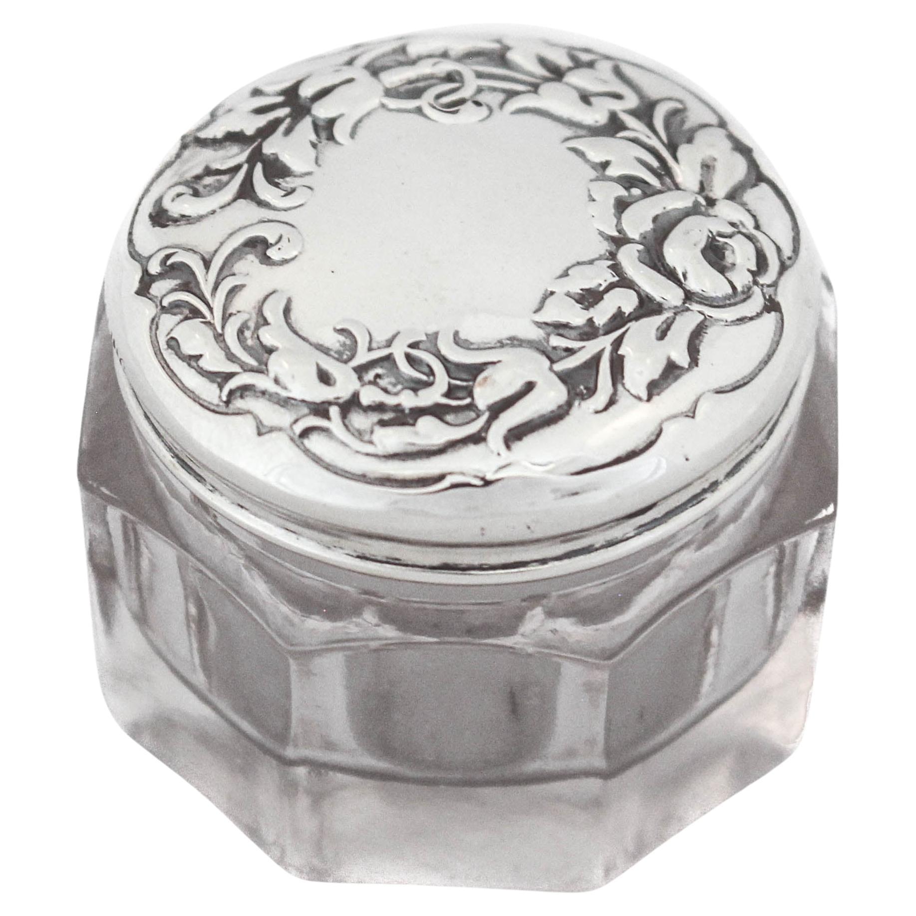 Sterling Silver Vanity Jar