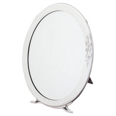 Miroir de coiffeuse en argent sterling