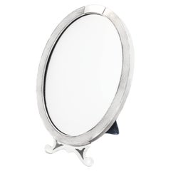 Antique Sterling Silver Vanity Mirror