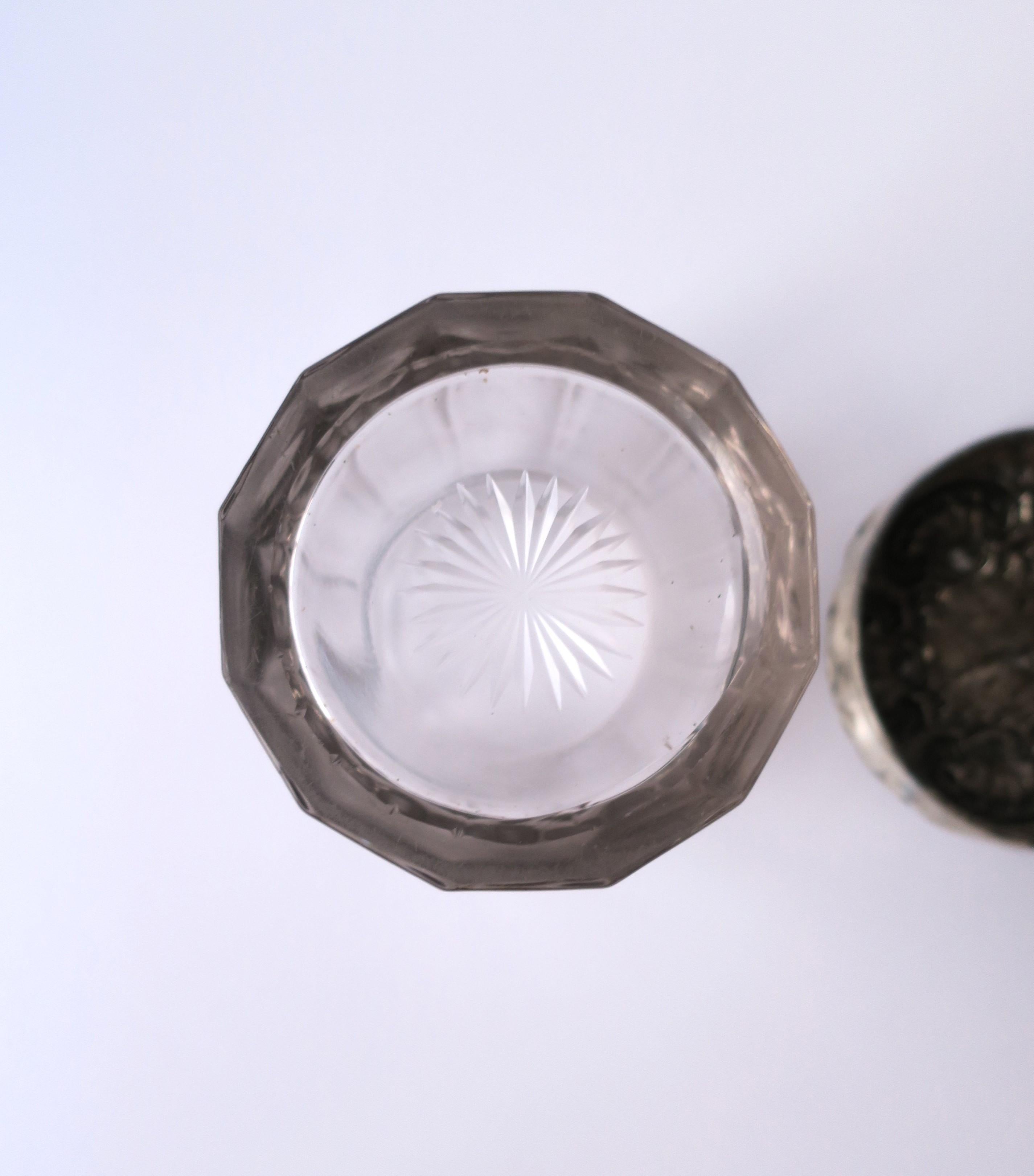 Sterling Silver Vanity or Bathroom Jar 6
