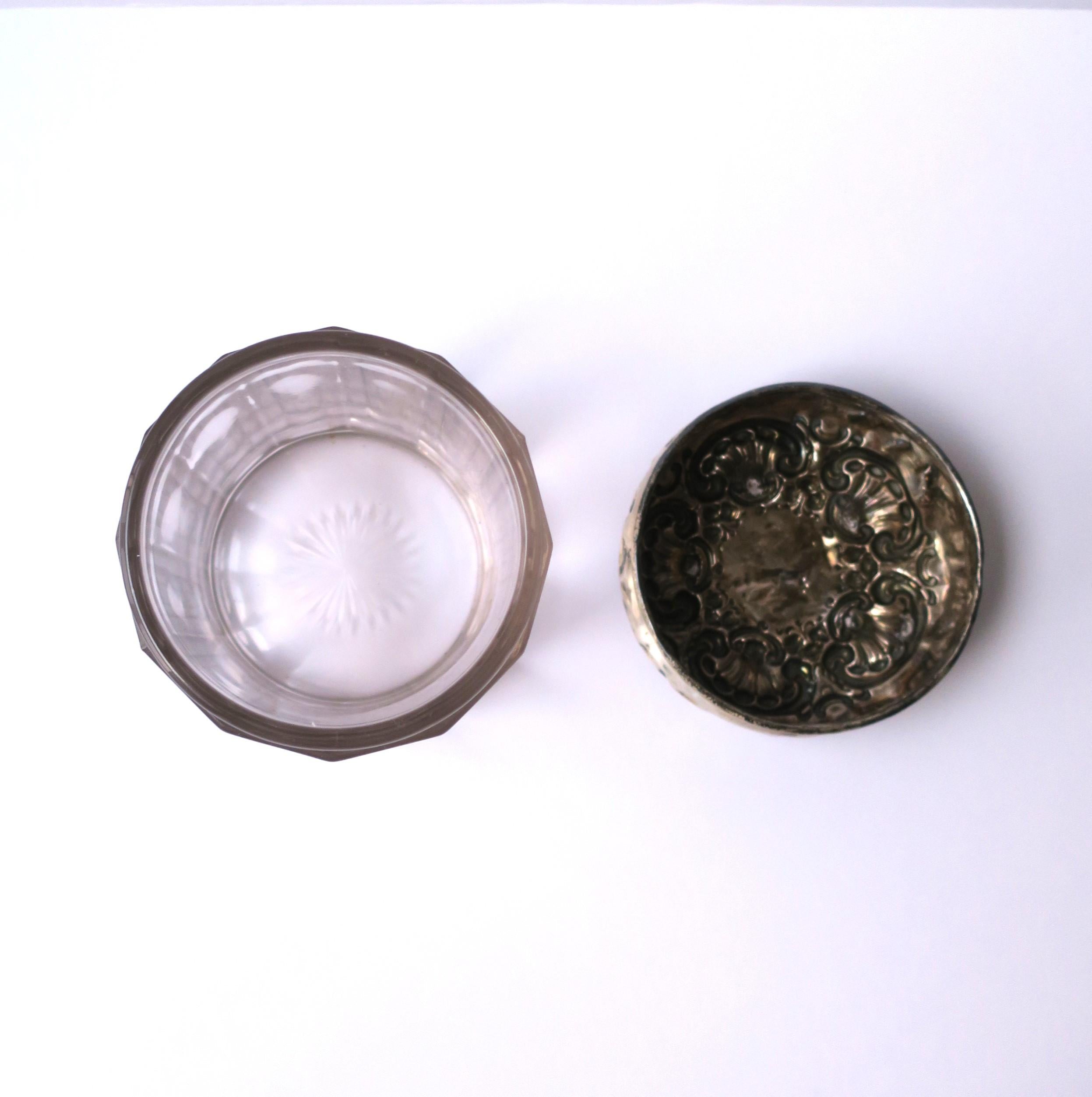 Sterling Silver Vanity or Bathroom Jar 5