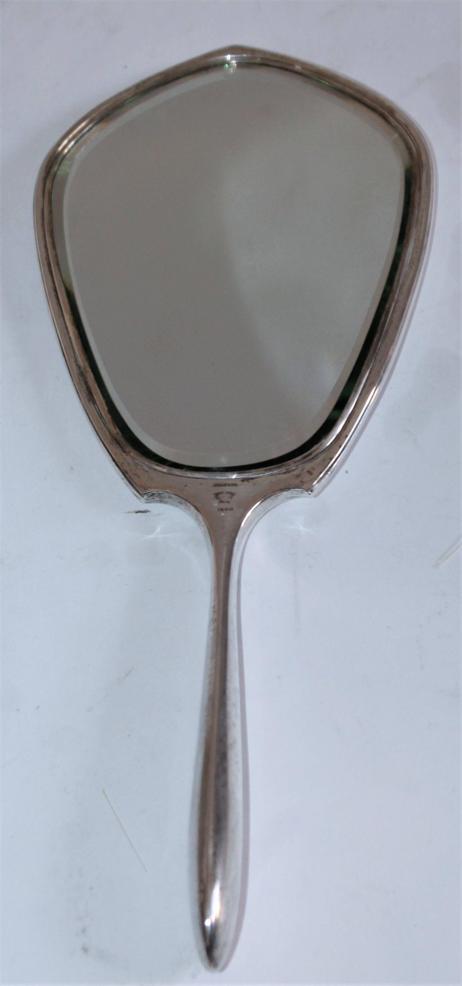 Fatto a mano Set di vanità in argento massiccio datato 1916, 4 pezzi, set in vendita