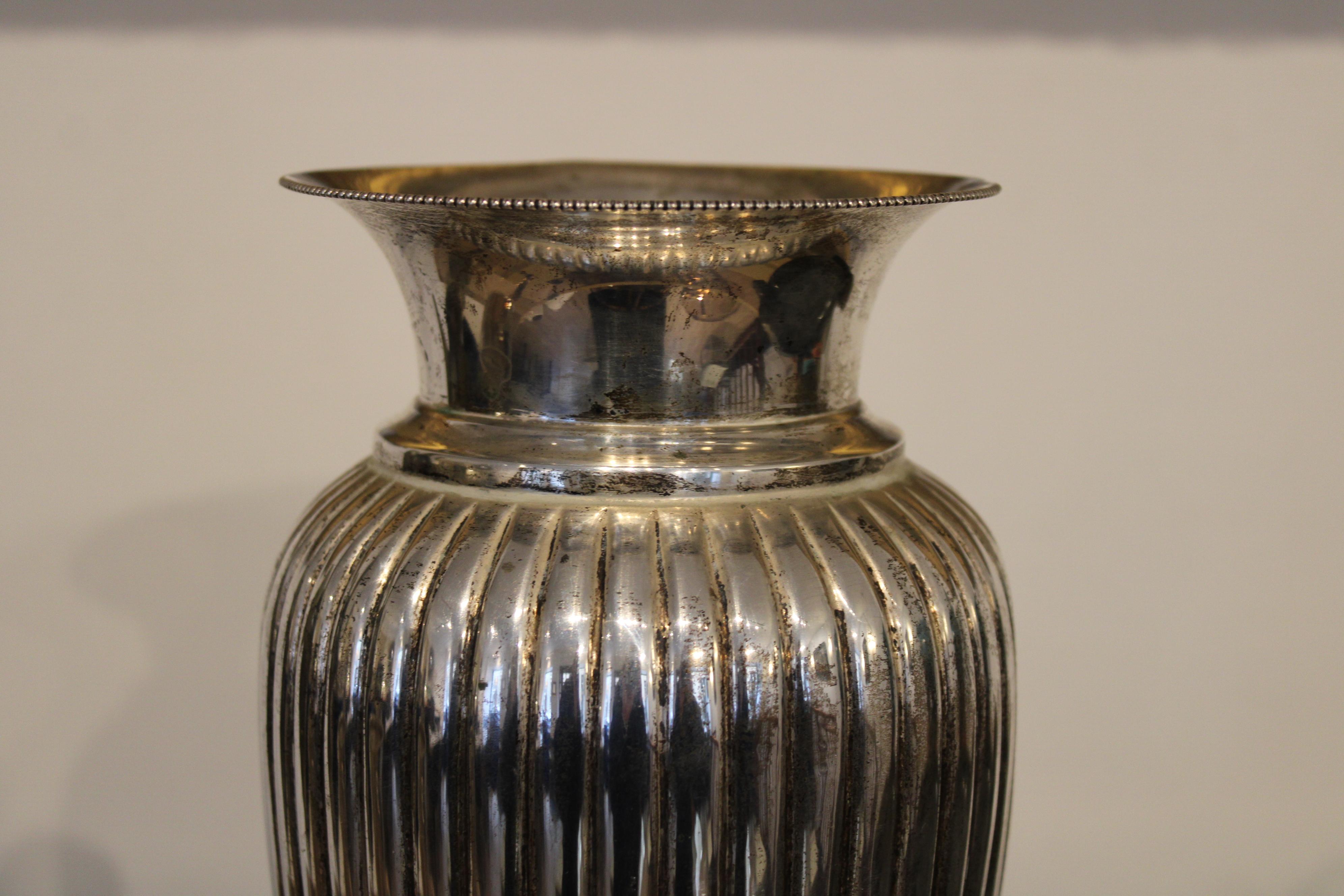 Vase en argent, 20e siècle Bon état - En vente à Paris, FR
