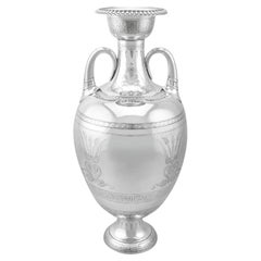 Sterling Silver Vase by Robert Hennell IV, Antique Victorian