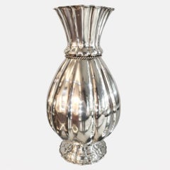 Sterling silver vase