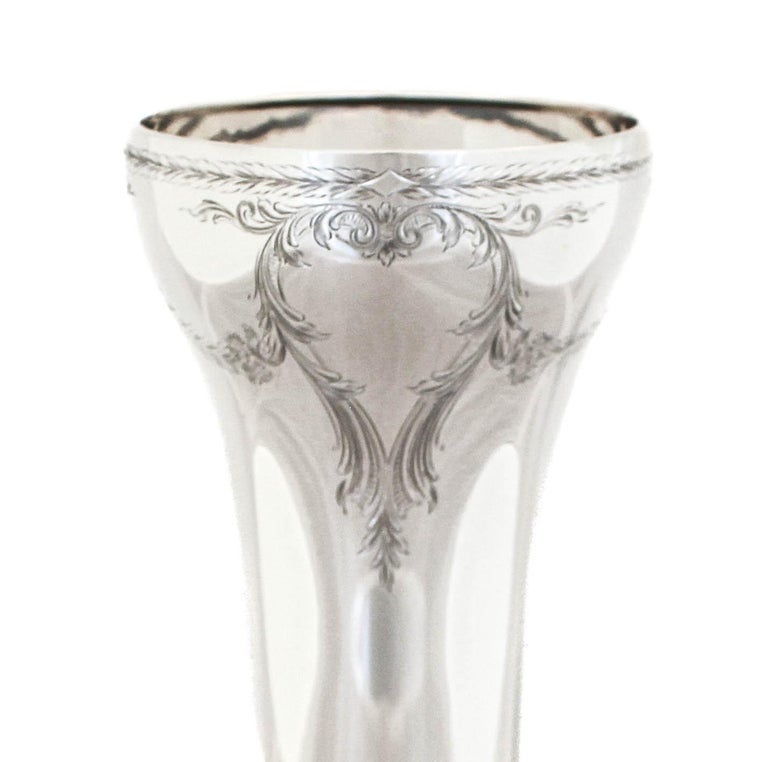 Sterling Silver Vase For Sale at 1stDibs