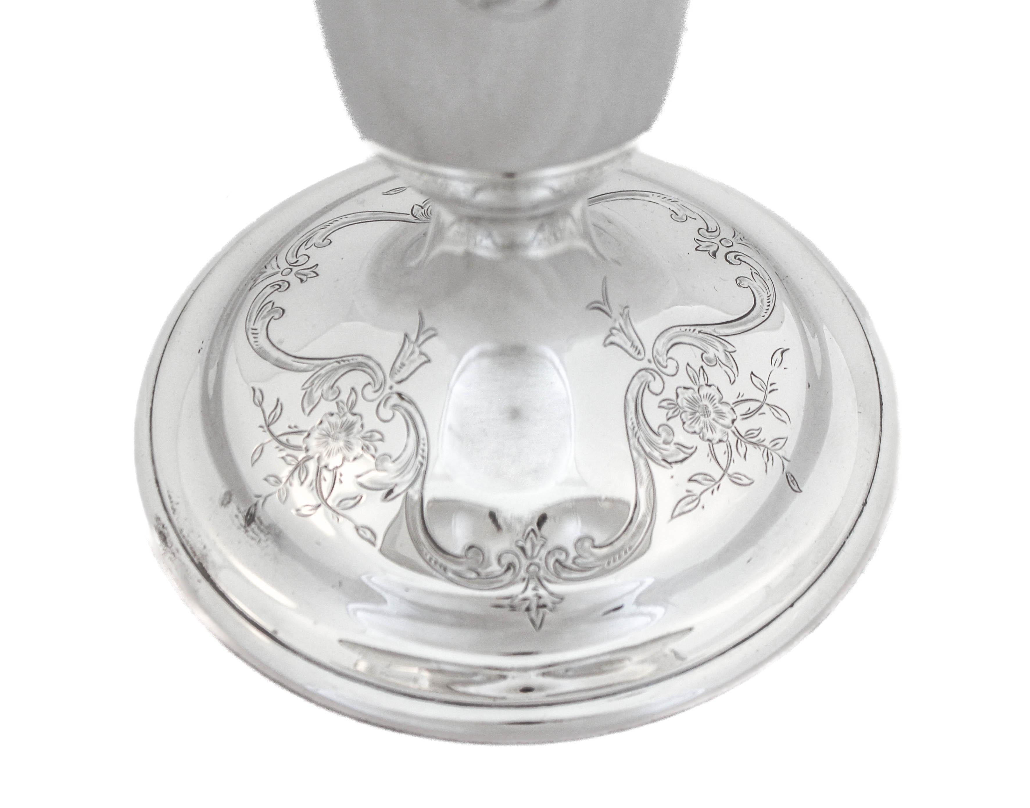 Sterling Silver Vase In Excellent Condition In Brooklyn, NY