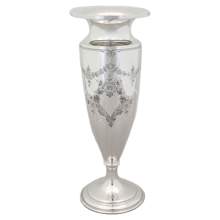 Sterling Silver Vase For Sale at 1stDibs