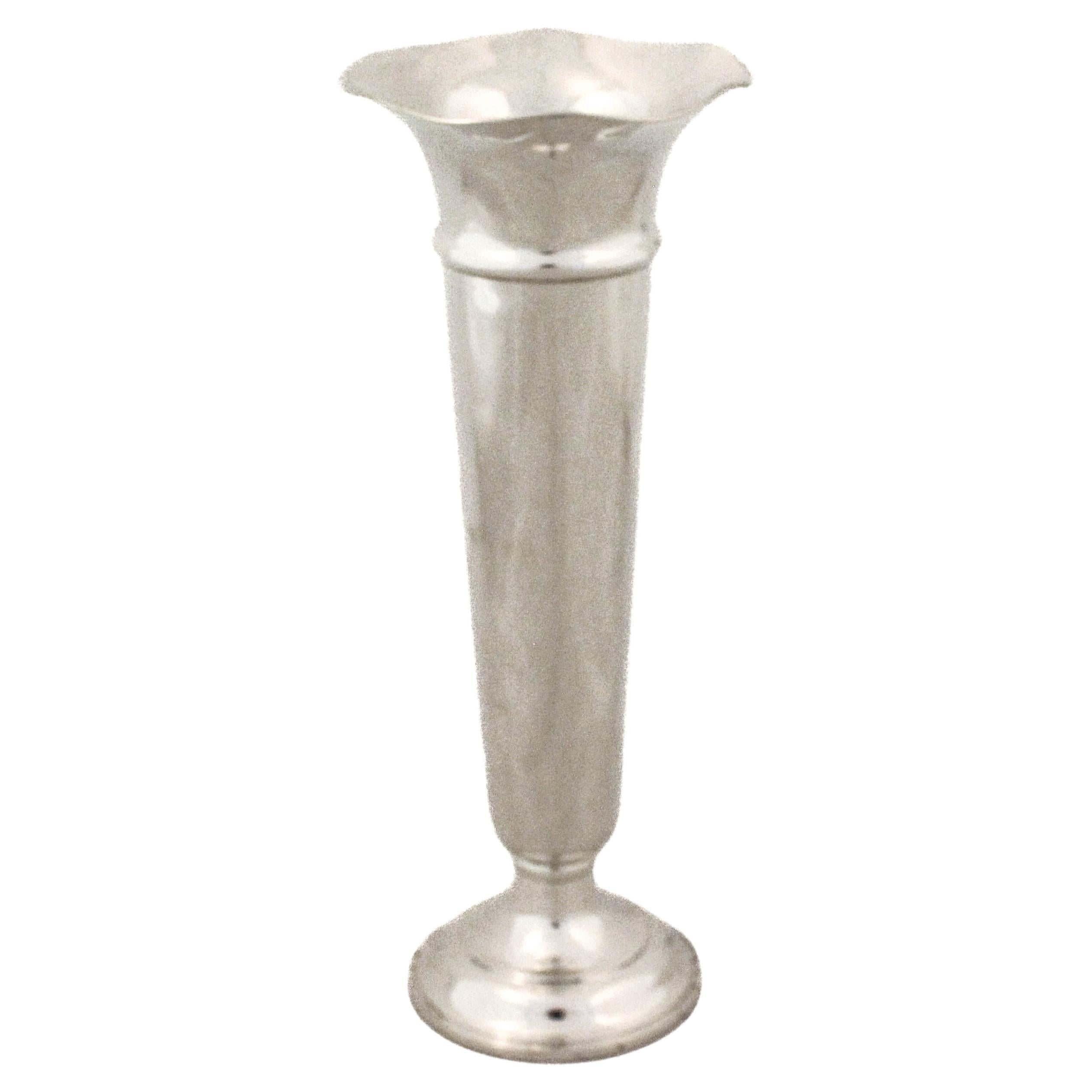 Jarrón de plata de ley