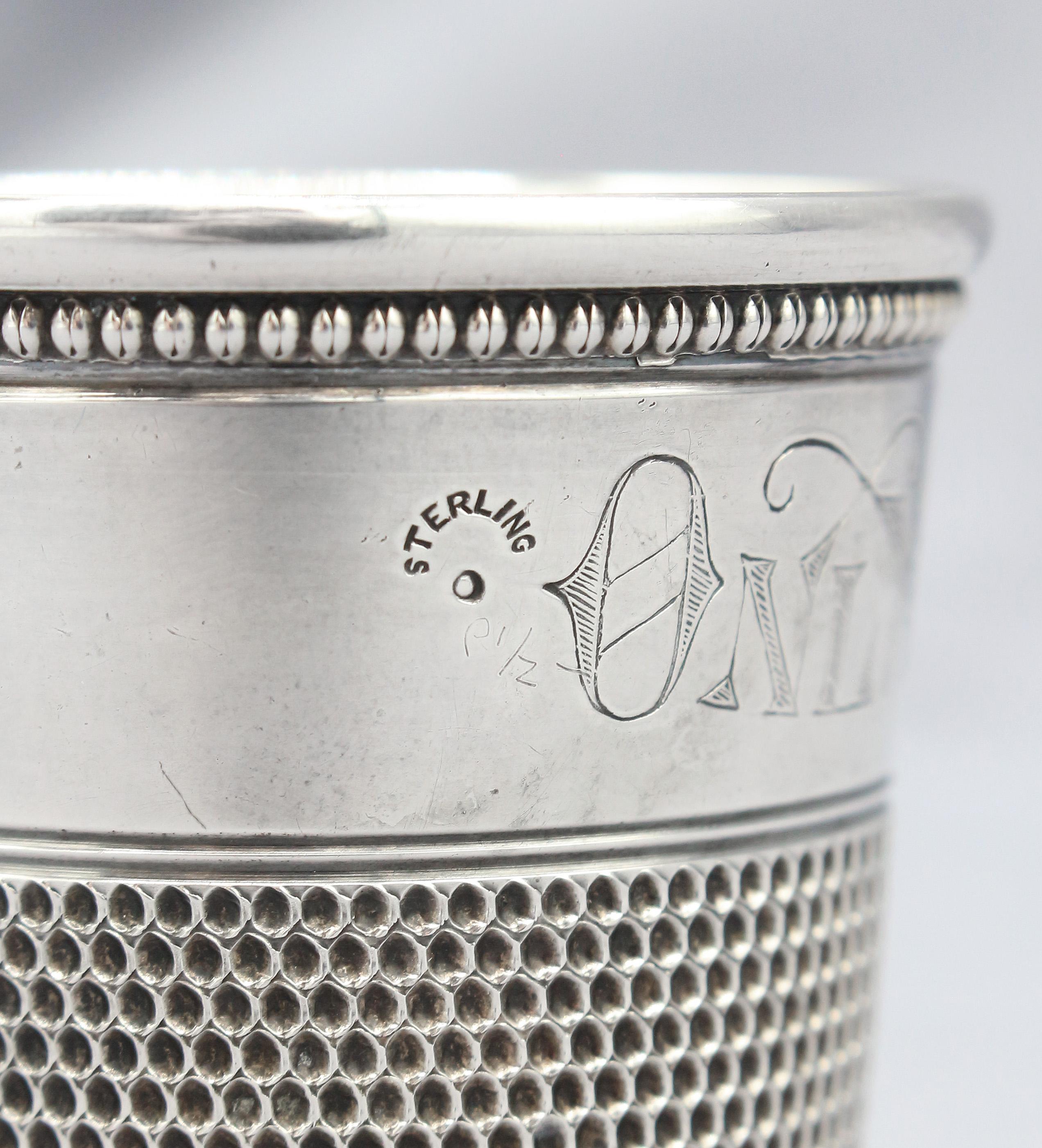 Sterling Silver & Vermeil Giant Thimble Shot Glass, Late 19th Century 1