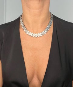 Sterling Silver, Victorian Book Chain Necklace with Silver & Gold Inlaid Locket