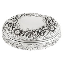 Used Sterling Silver Victorian Box
