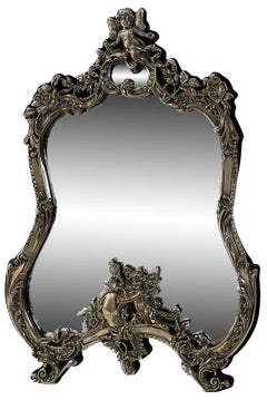 Sterling Silver Victorian Table Mirror