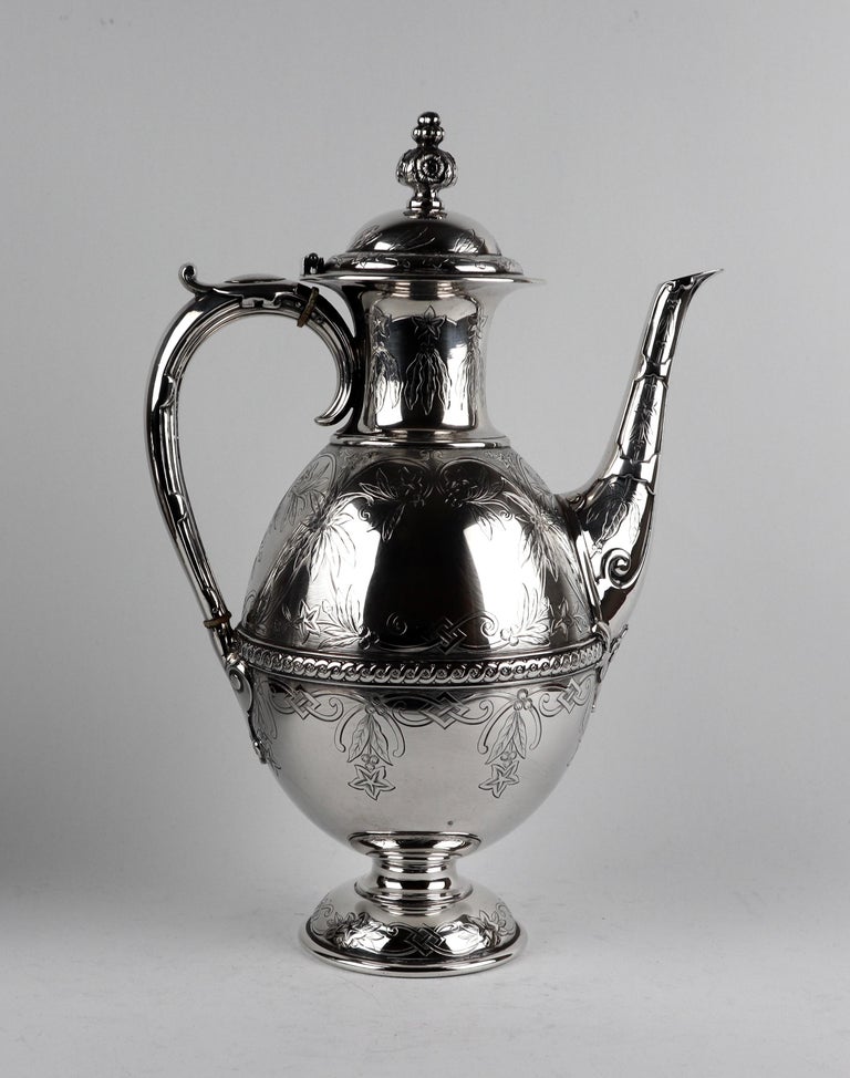 Sterling Silver Victorian Tea and Coffee Pot Set 1870 at 1stDibs