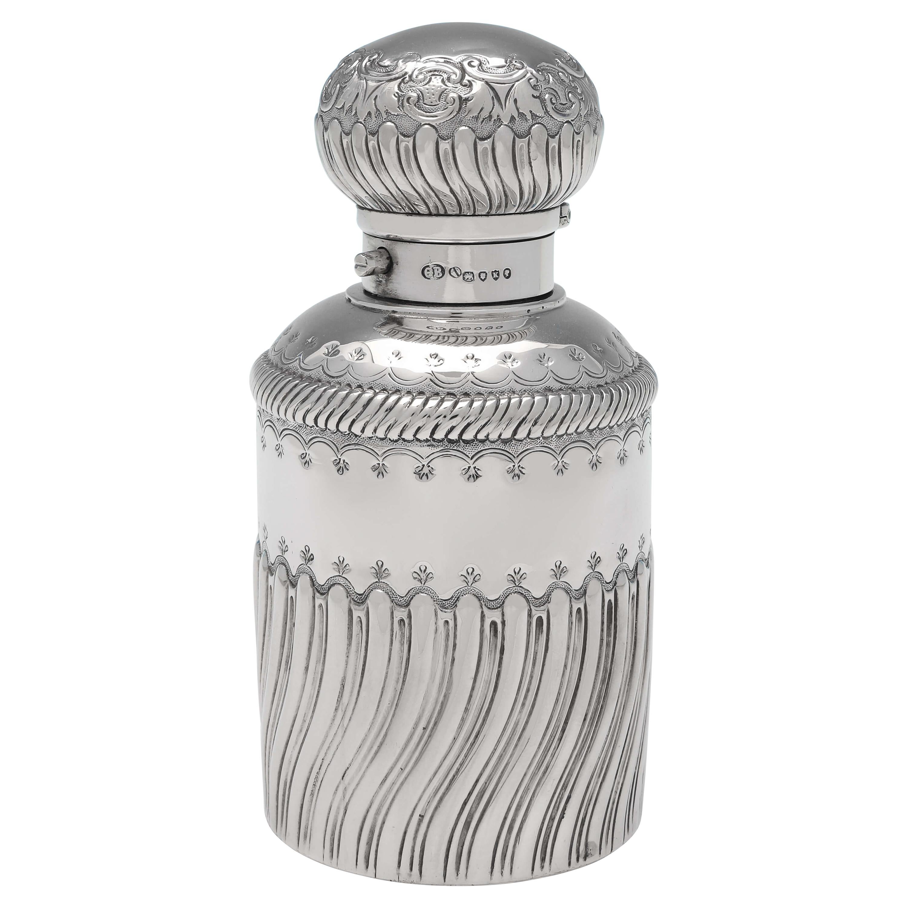 Sterling Silver Victroian Scent Bottle For Sale