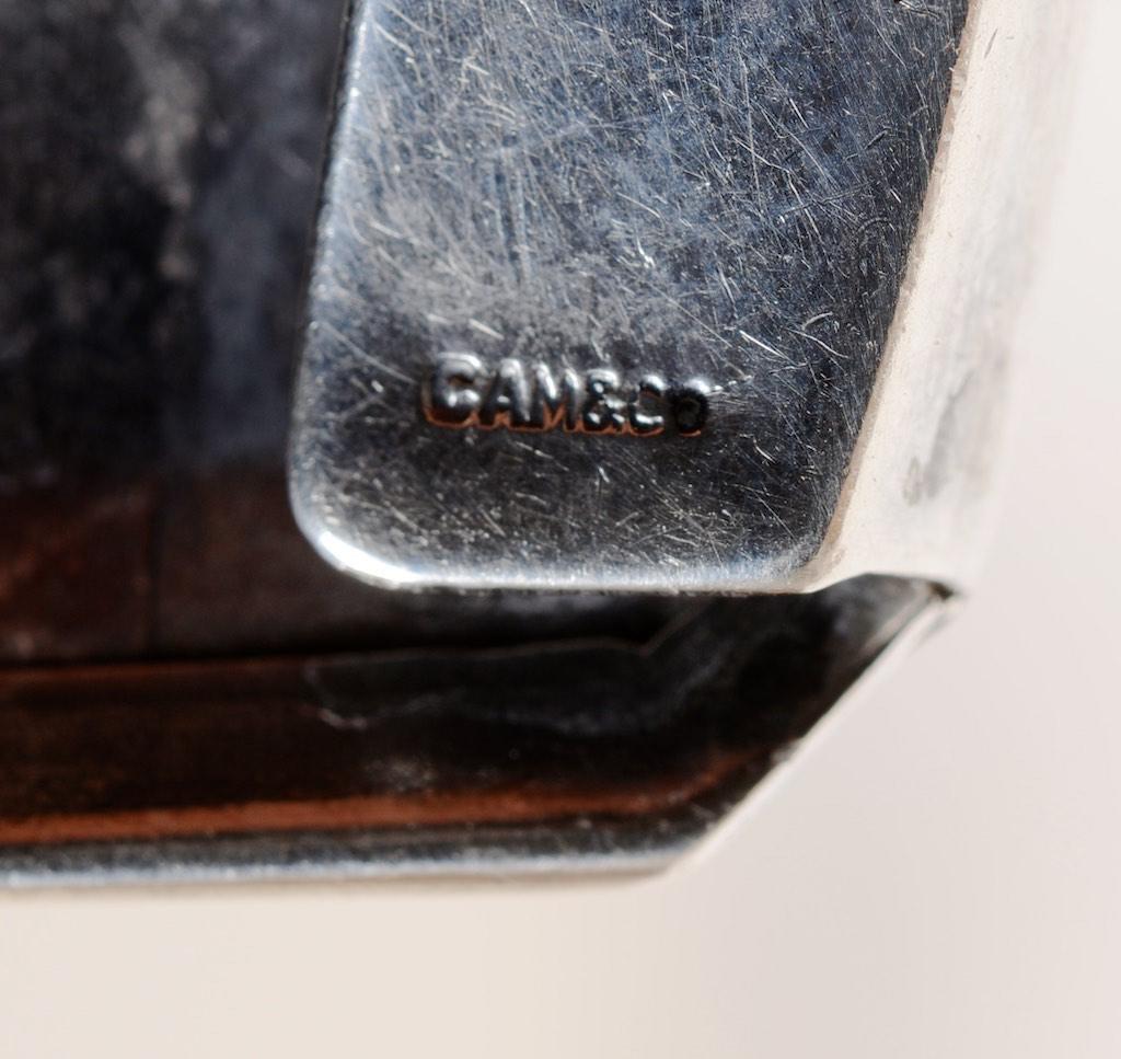 Sterlingsilber Vintage B.P.O.E. Elfenbein-Gürtelschnalle um 1920 mit emaillierter Dekoration für Damen oder Herren