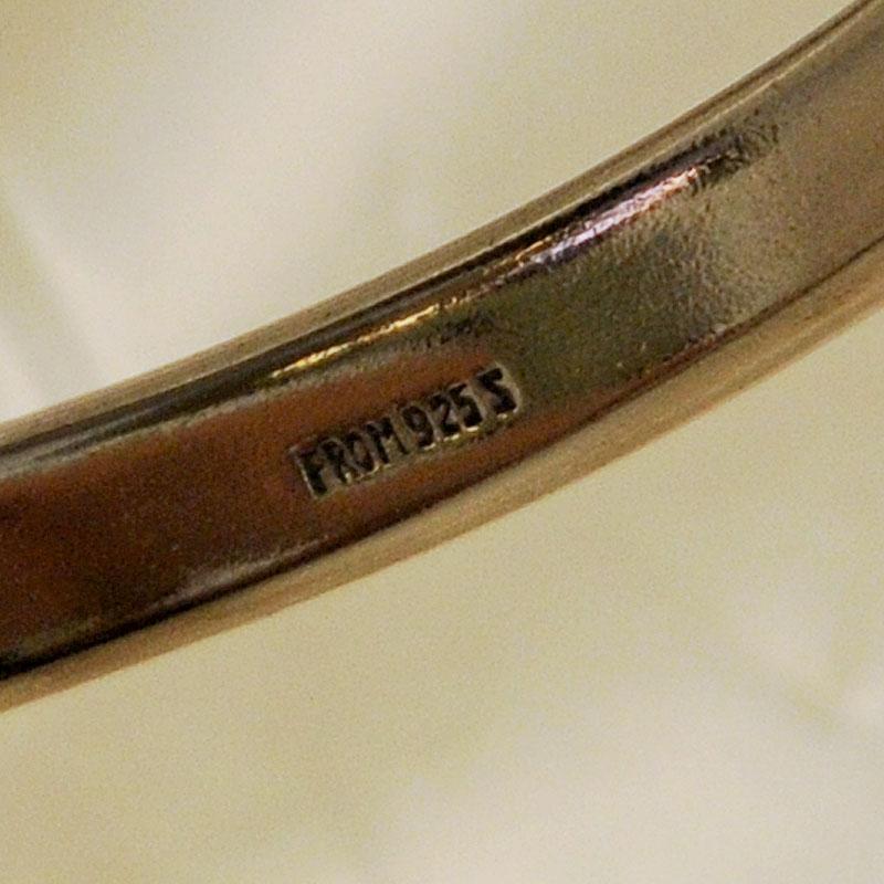 Sterling Silver Vintage Neck Ring by N.E. From, Denmark, 1960s In Good Condition For Sale In Stockholm, SE