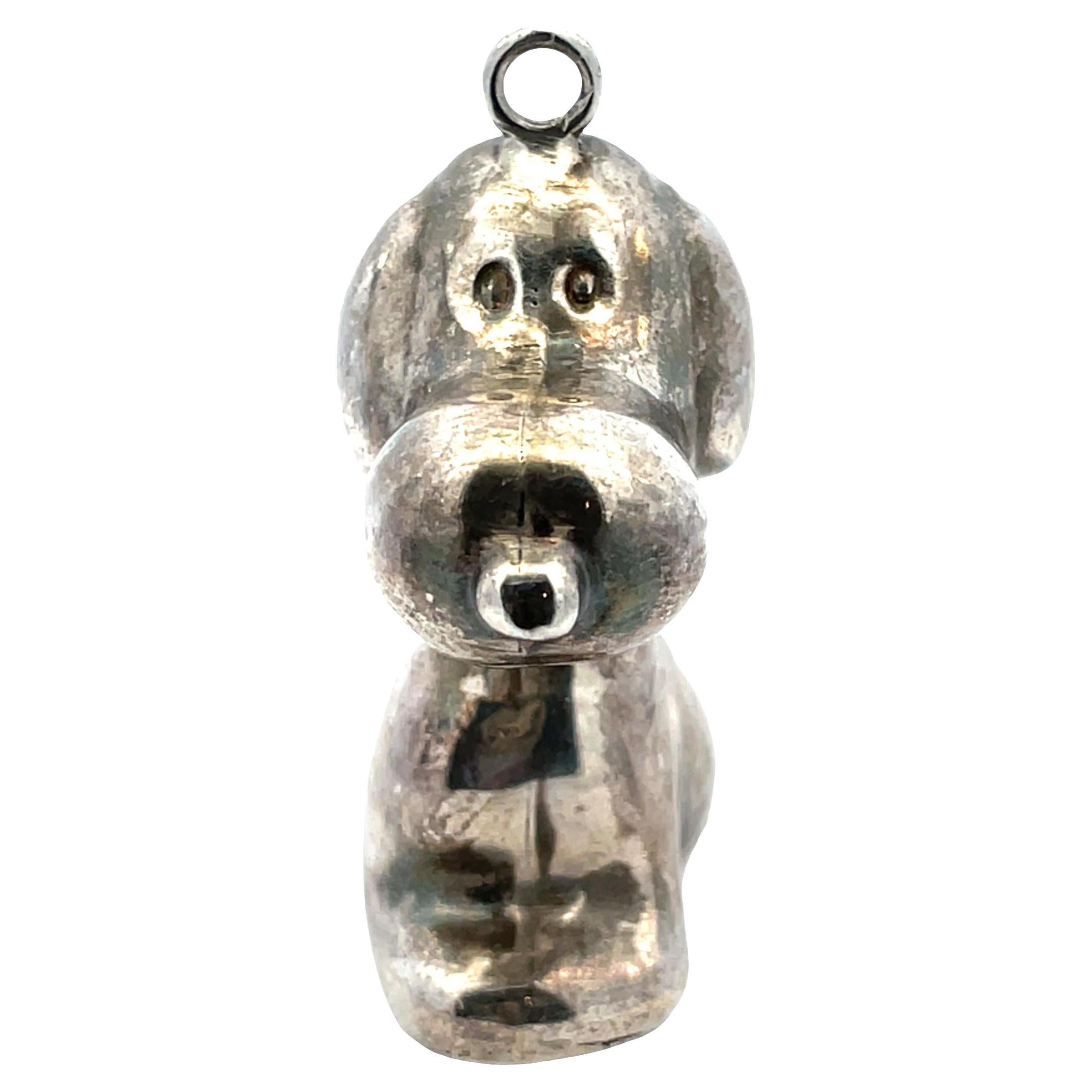 Sterling Silber Vintage Snoopy Charme - 1958 United Feature Syndicate im Angebot